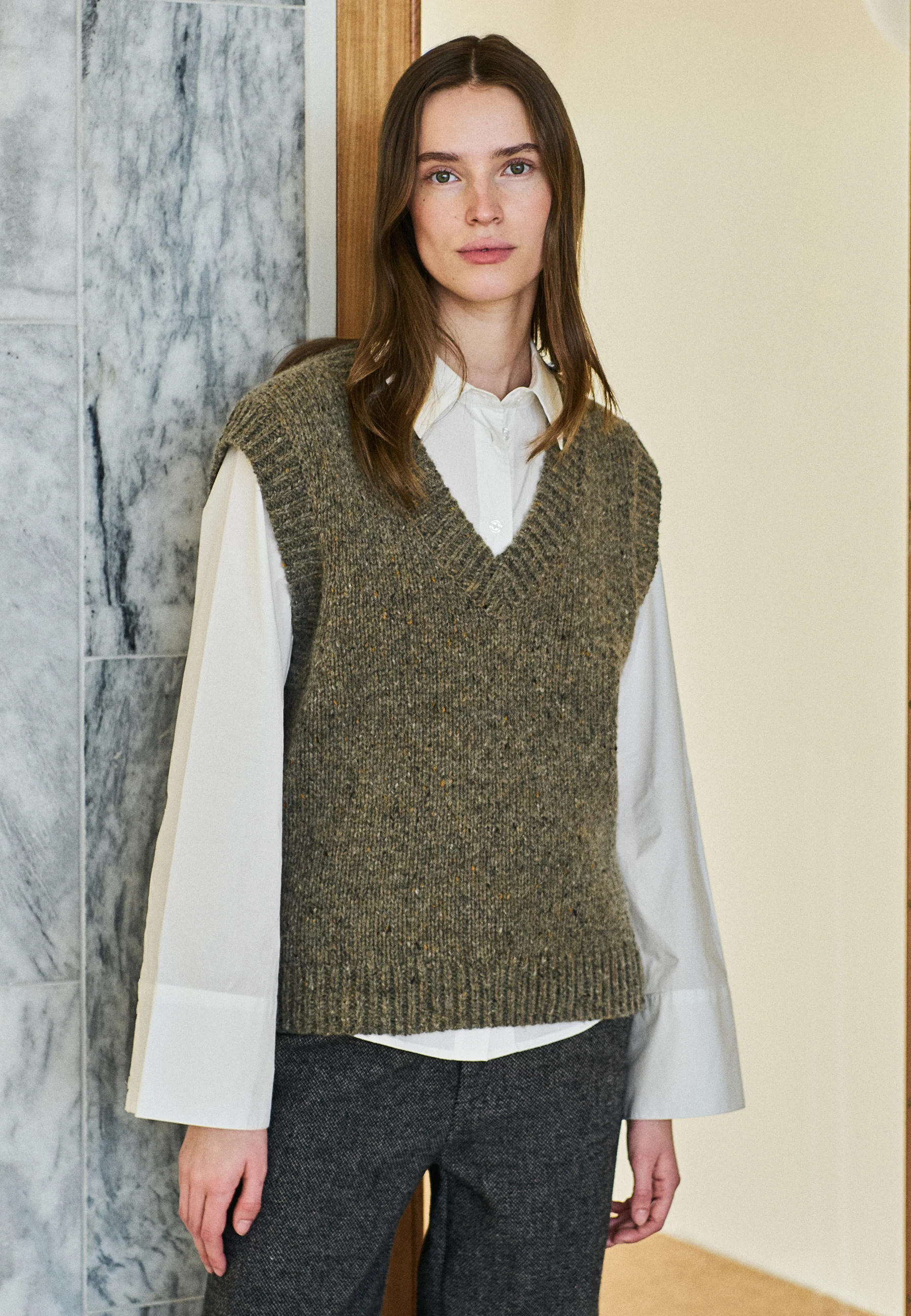 Allia-M Knit Vest - Dusty Sprinkle - Image 8