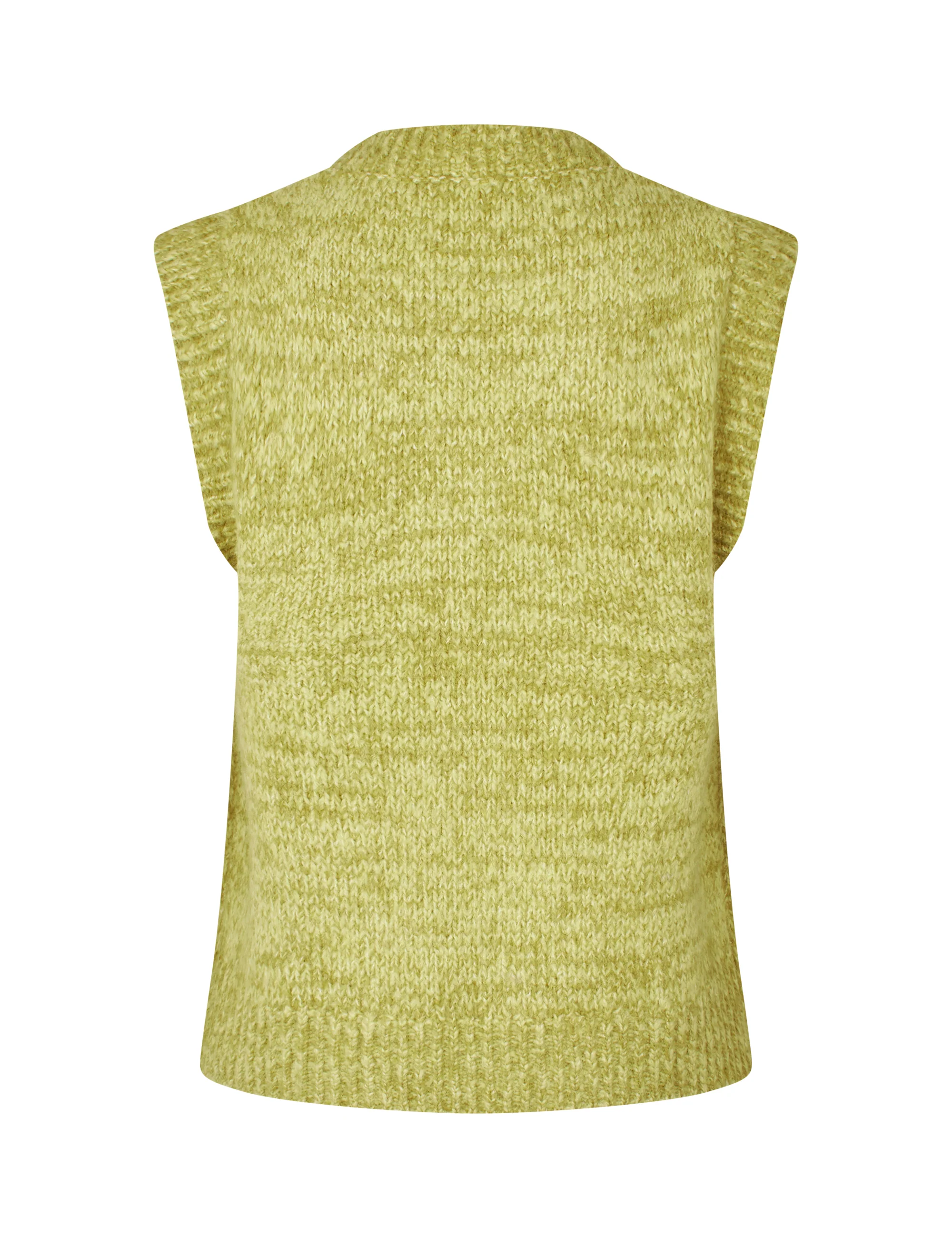 Allia-M Knitted Vest - Light Pear Melange - Image 6