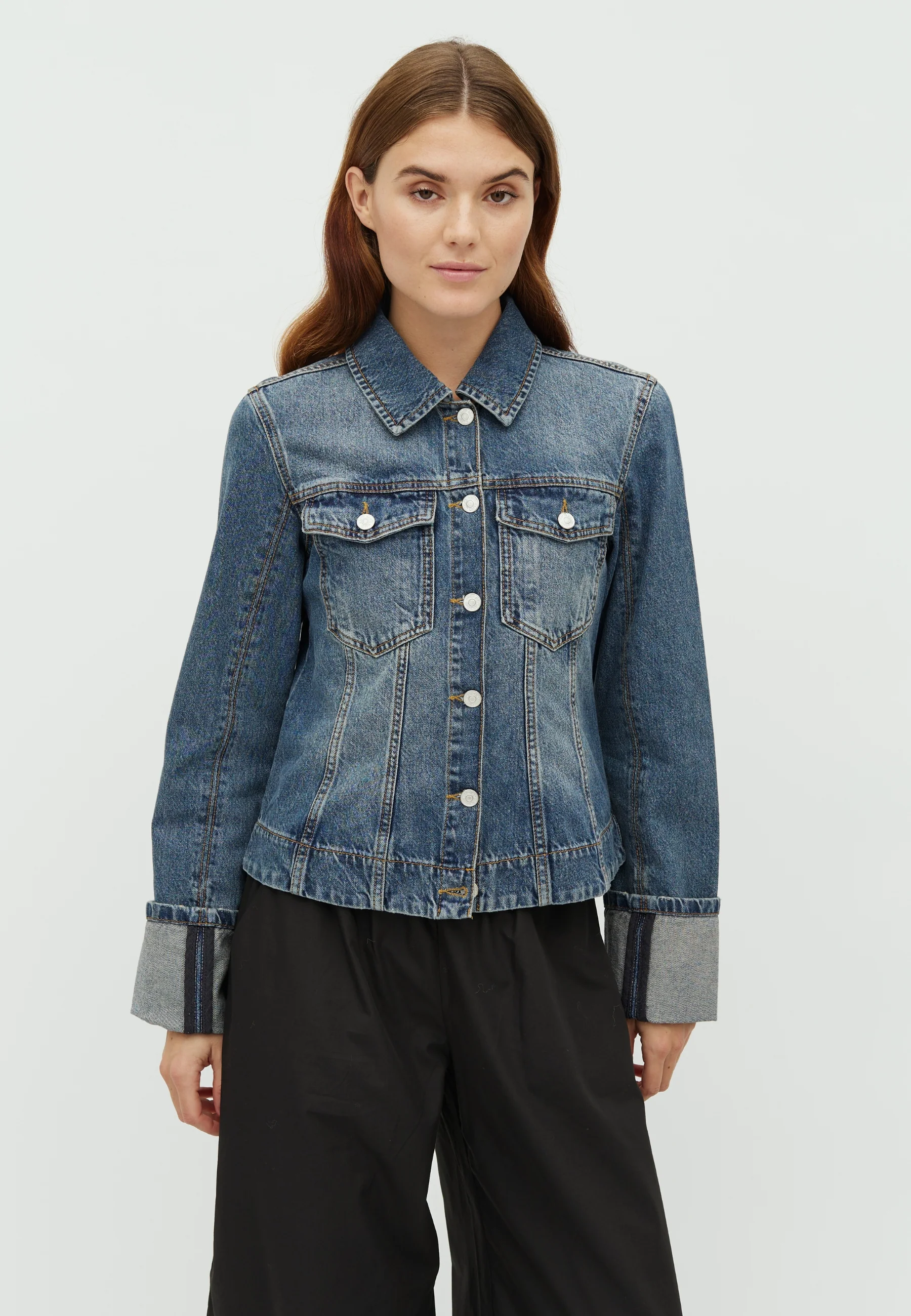 Ami-M Shirt Jacket - Washed Blue Jay