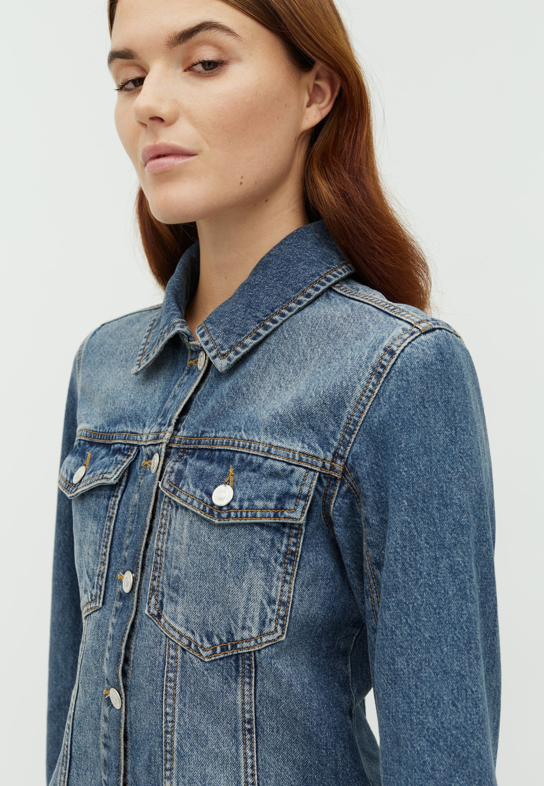 Ami-M Shirt Jacket - Washed Blue Jay - Image 2