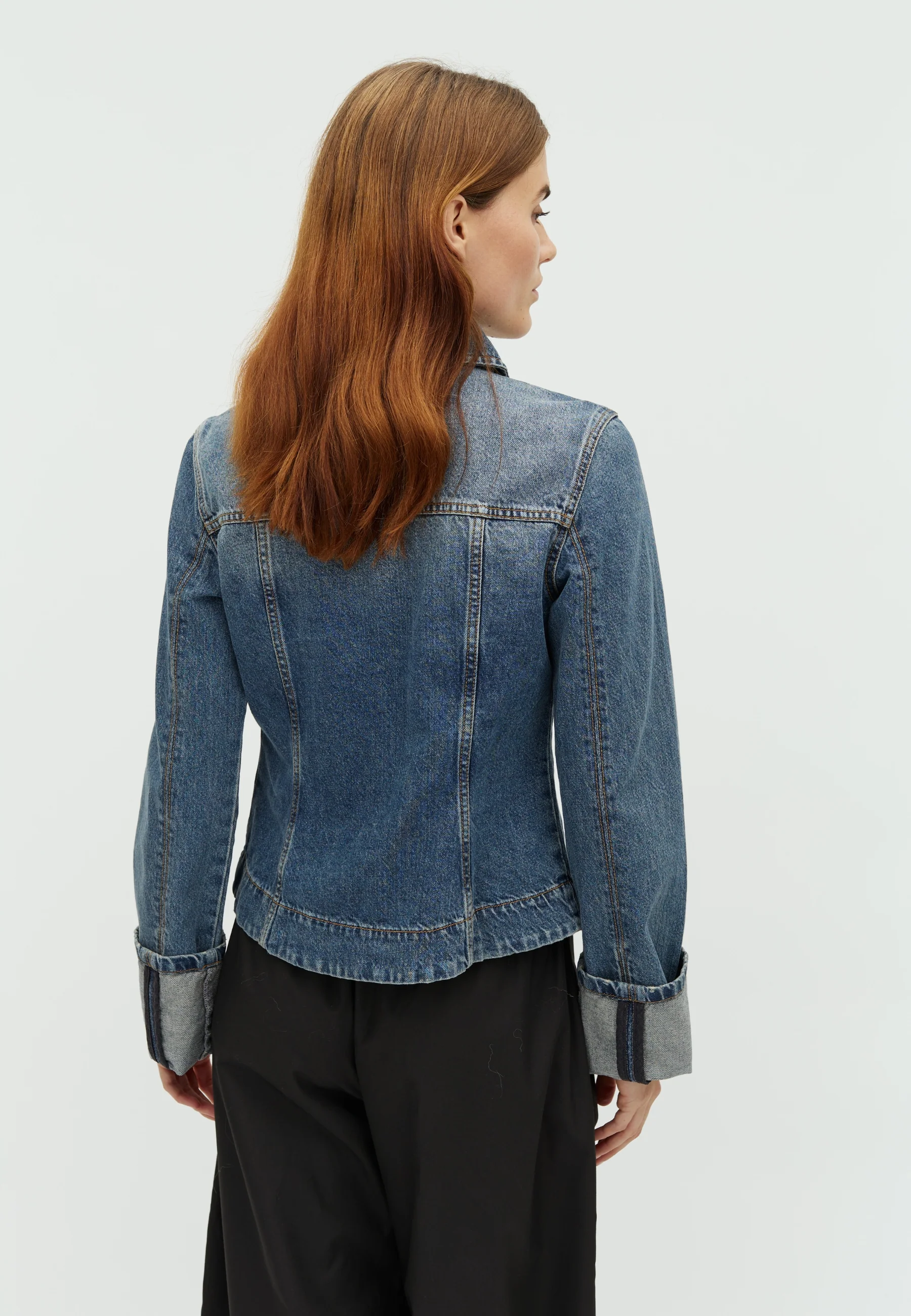 Ami-M Shirt Jacket - Washed Blue Jay - Image 3