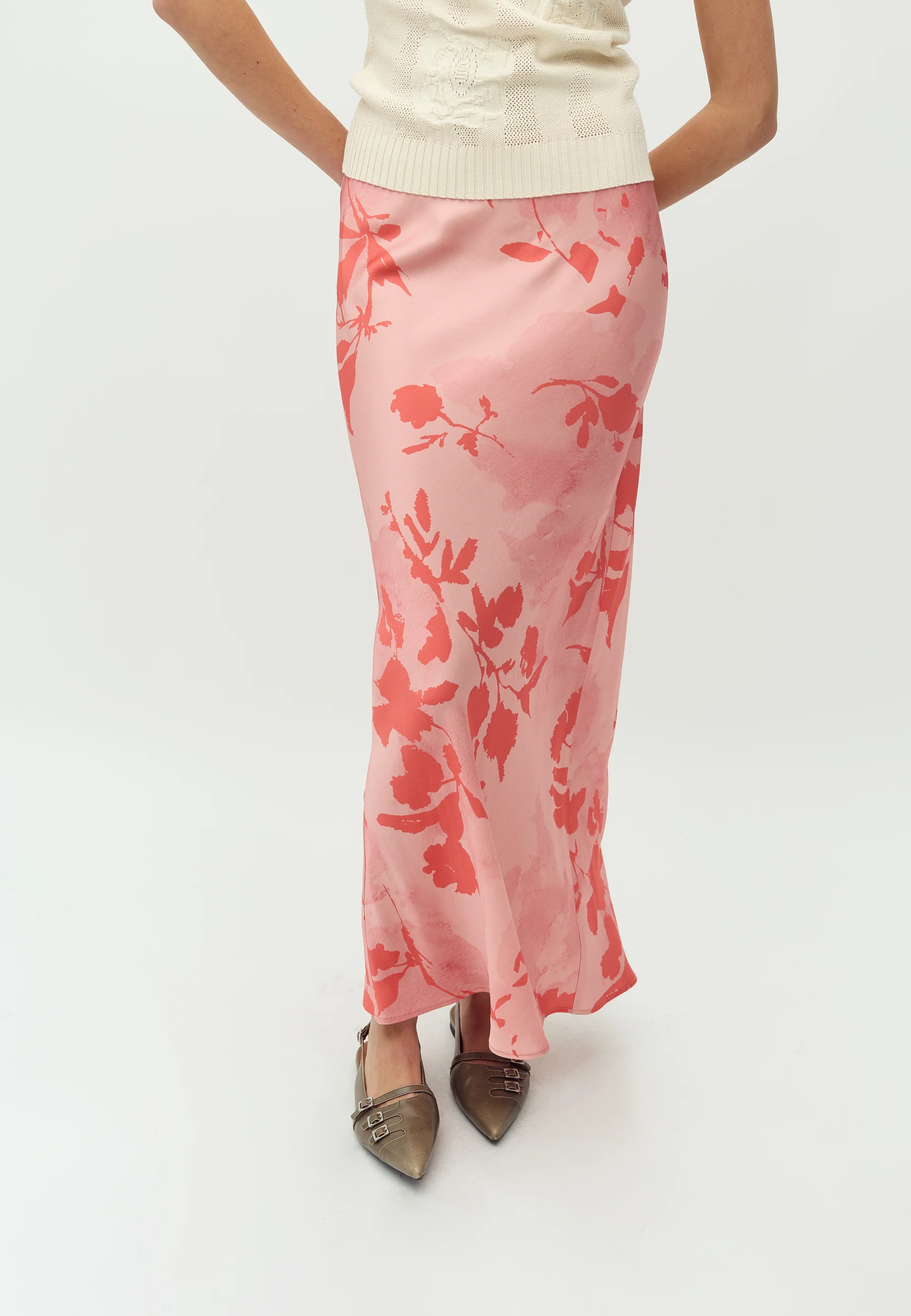 Aninda-M Skirt - Coral Felissa Print - Image 2