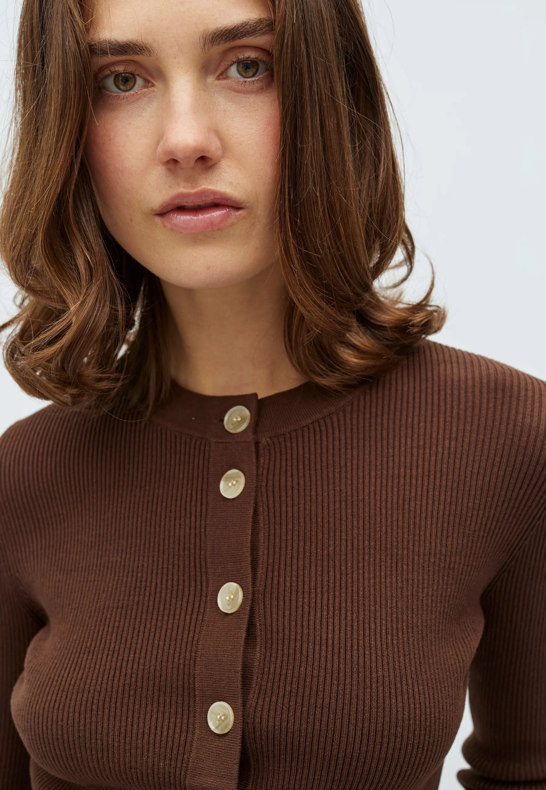 Arietty-M Cardigan - Chocolate Brown - Image 2