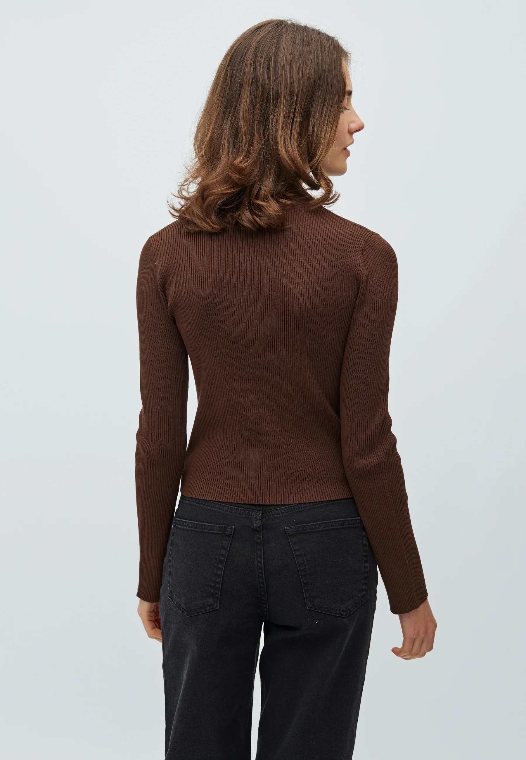 Arietty-M Cardigan - Chocolate Brown - Image 3