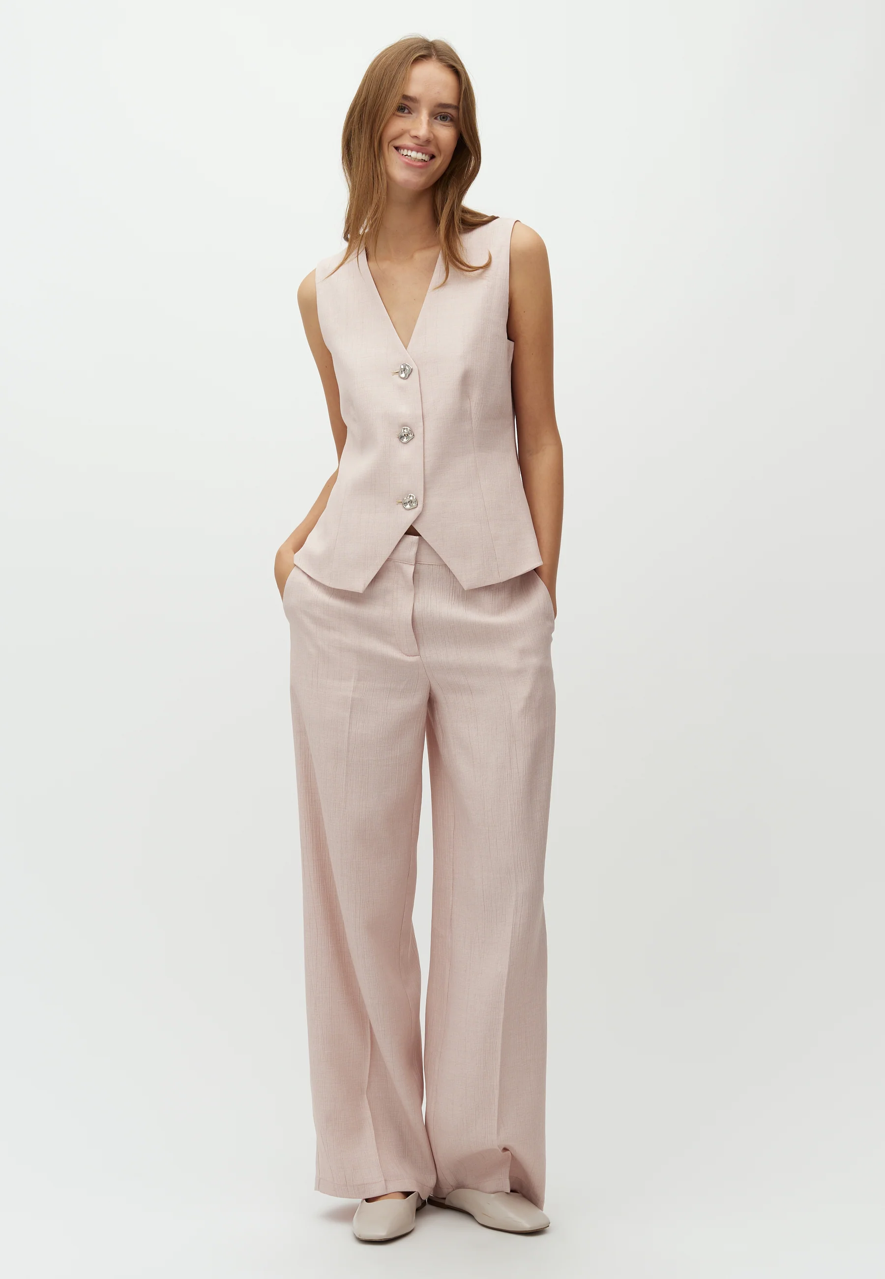 Arlise-M Vest - Rose Red Light Melange - Image 5