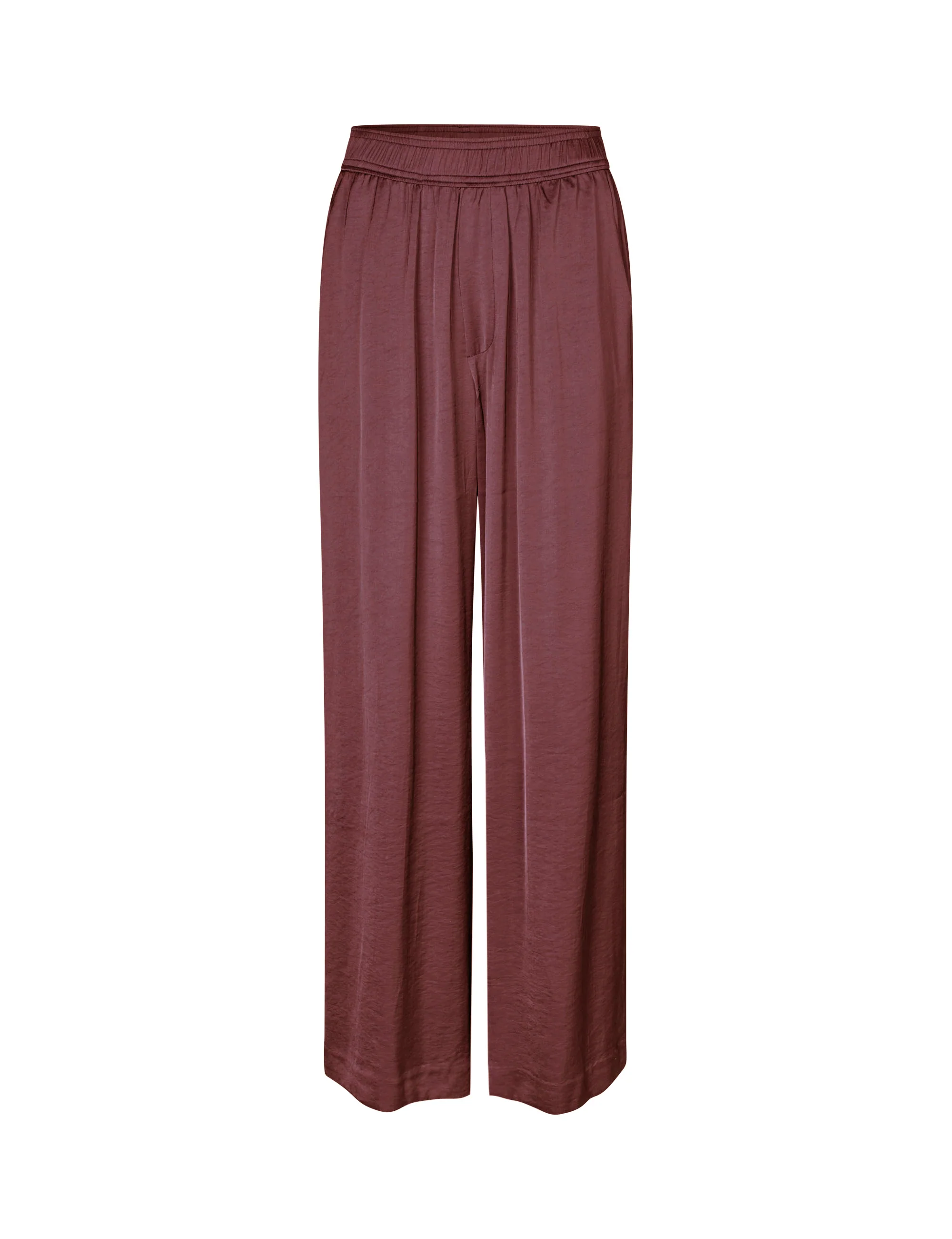Asaka-M Satin Trousers - Bordeaux - Image 5