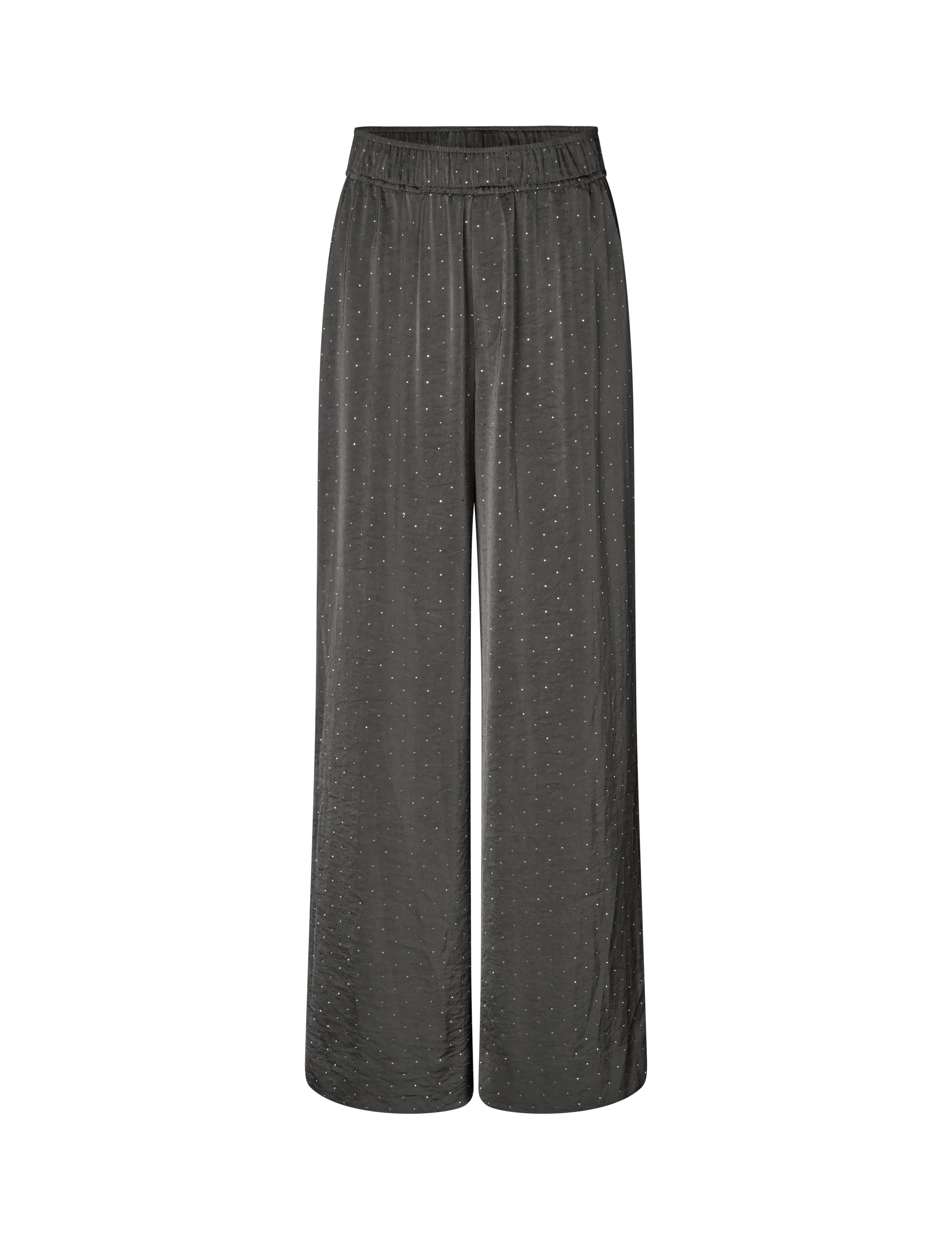 Asaka-M Satin Trousers - Dark Grey - Image 5