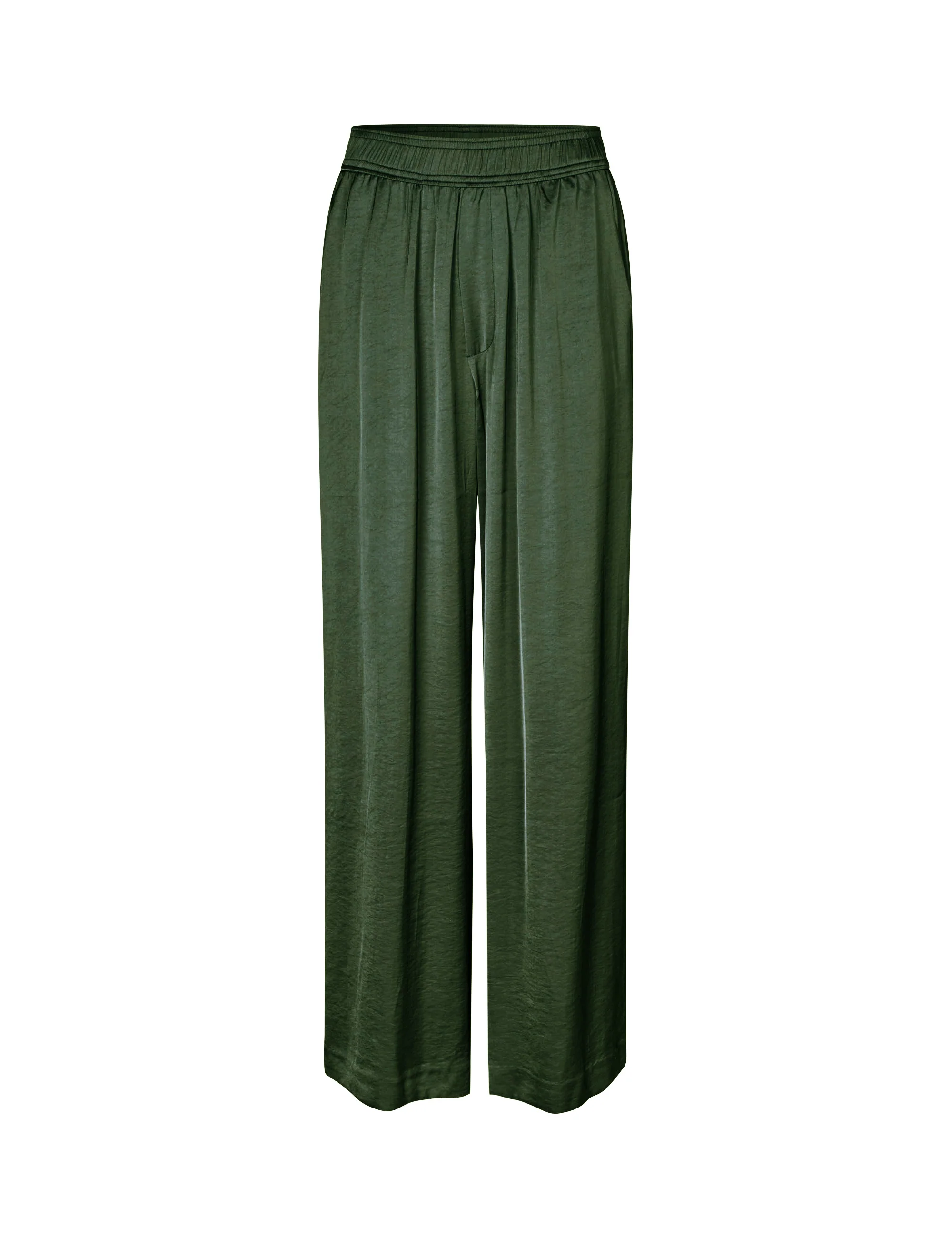 Asaka-M Satin Trousers - Pine Green