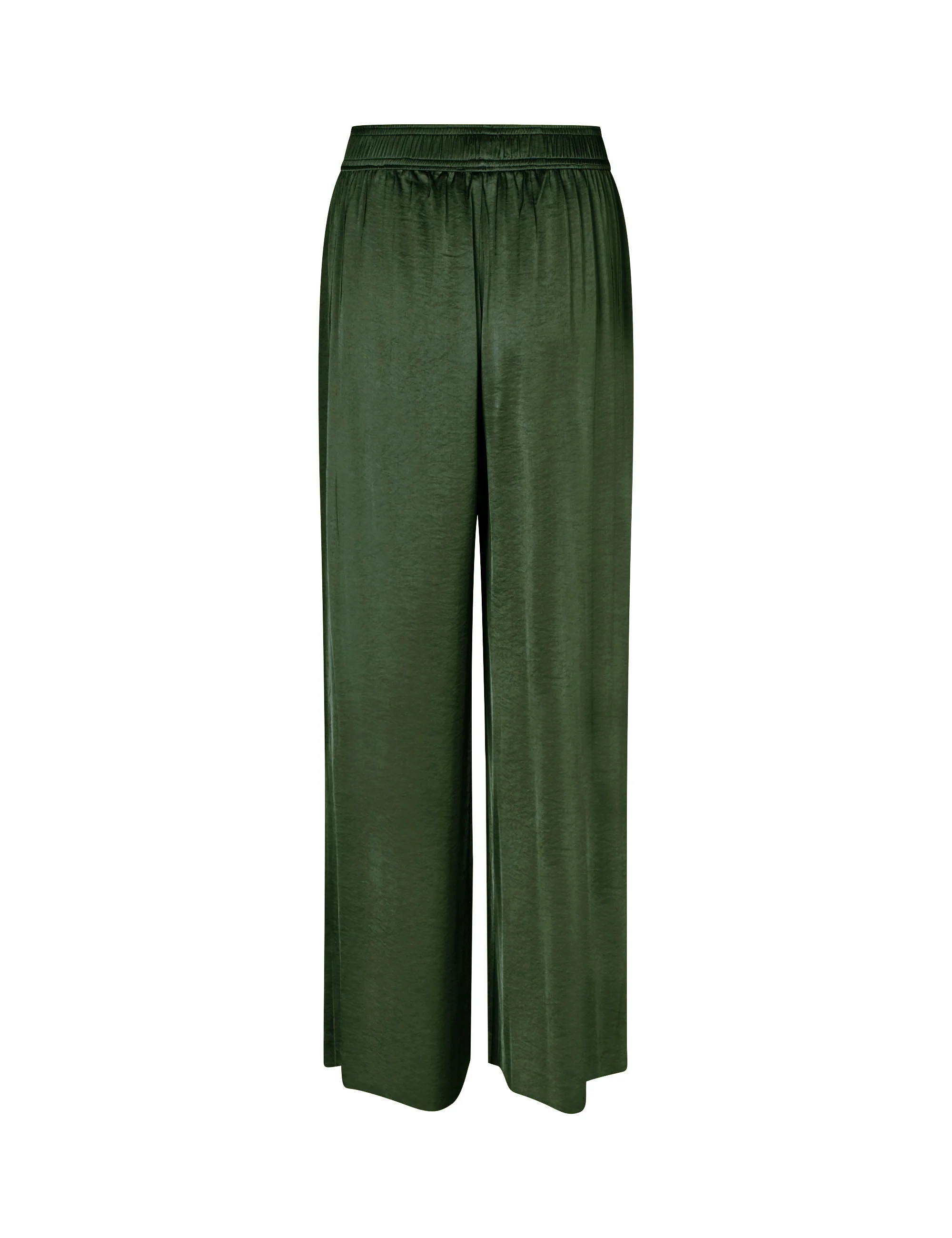 Asaka-M Satin Trousers - Pine Green - Image 2