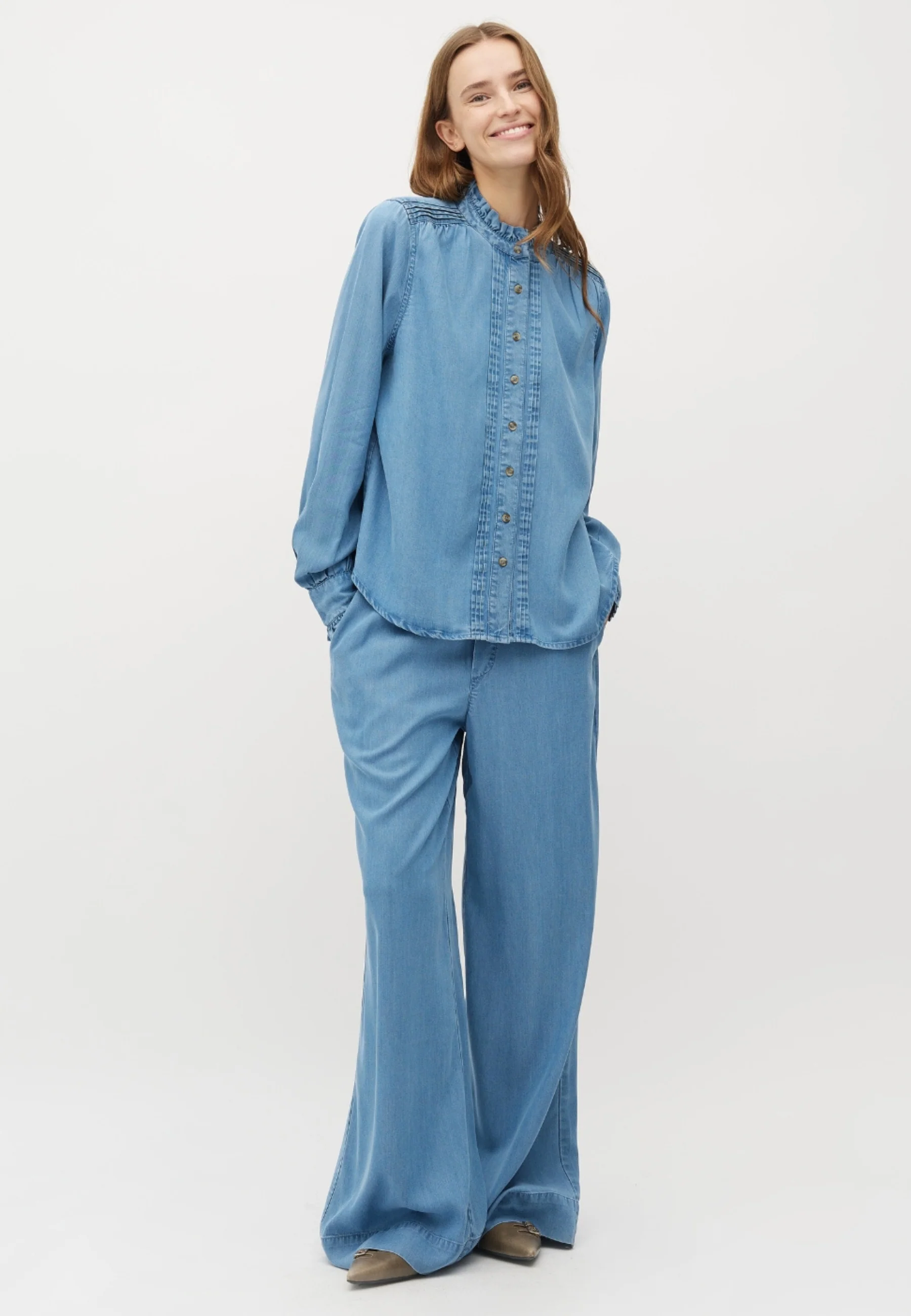 Asaka-M Trousers - Blue Soft Wash