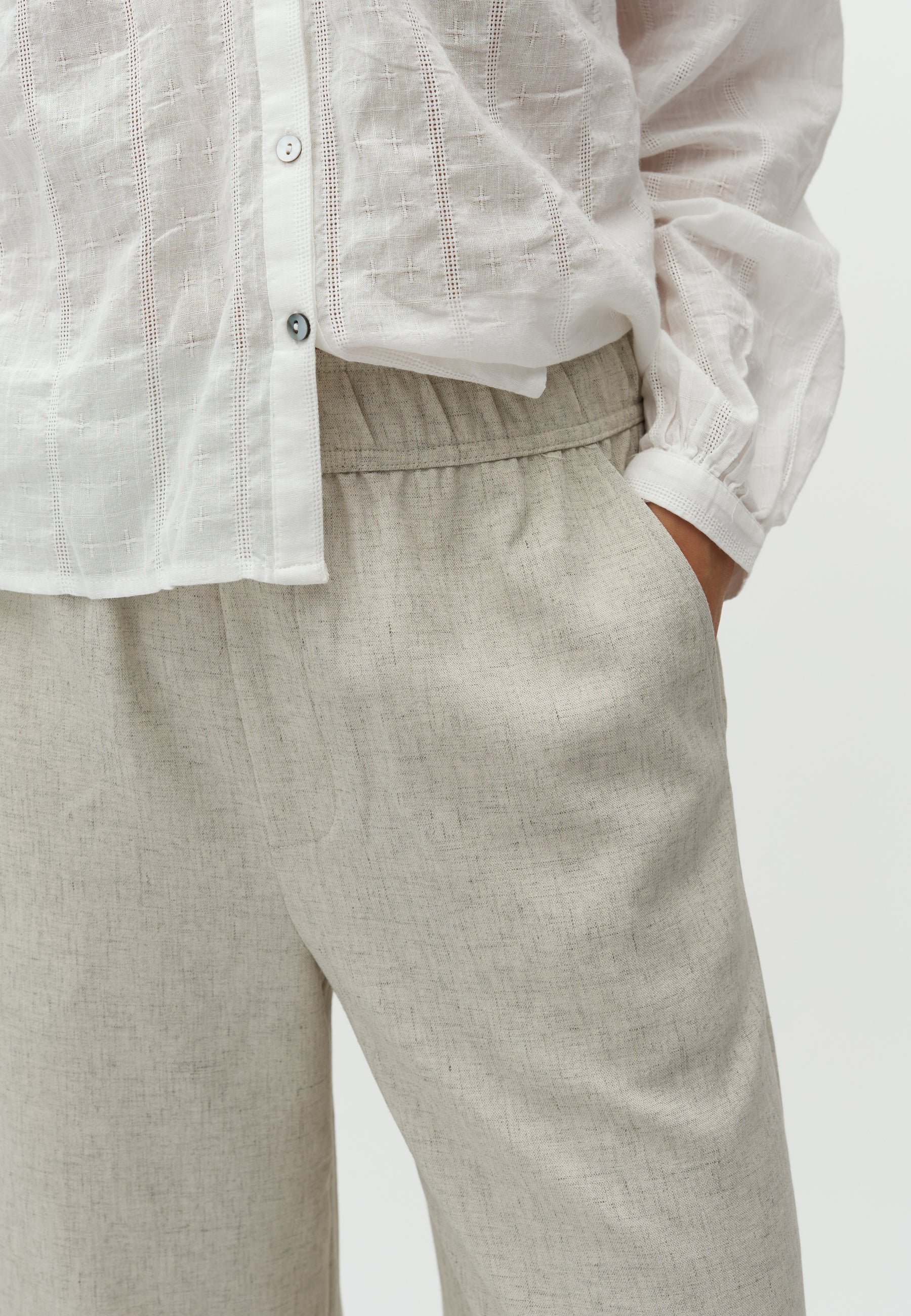 Asaka-M Trousers - Sand Melange - Image 2