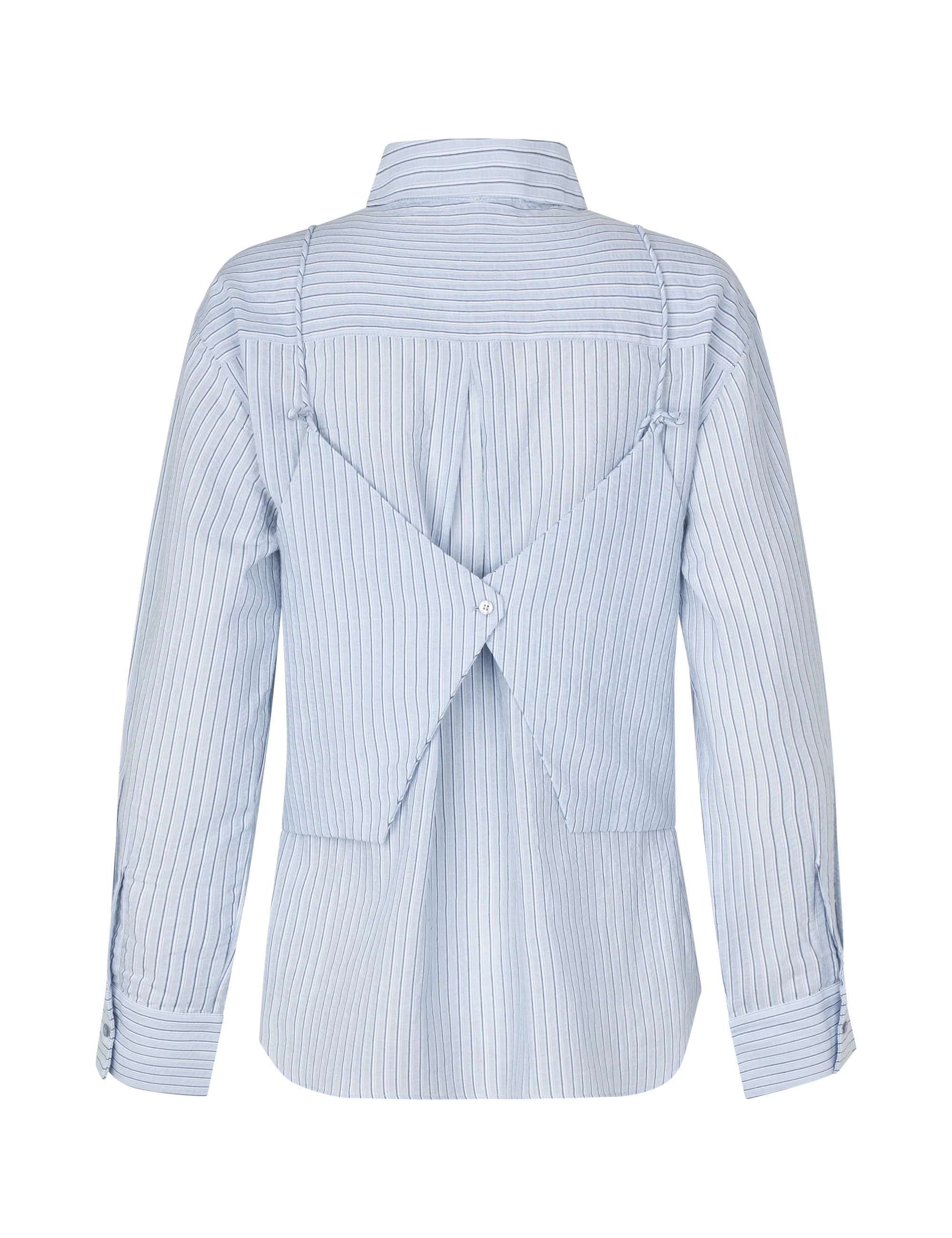 Aulora-M Shirt - Light Blue White Stripe - Image 5