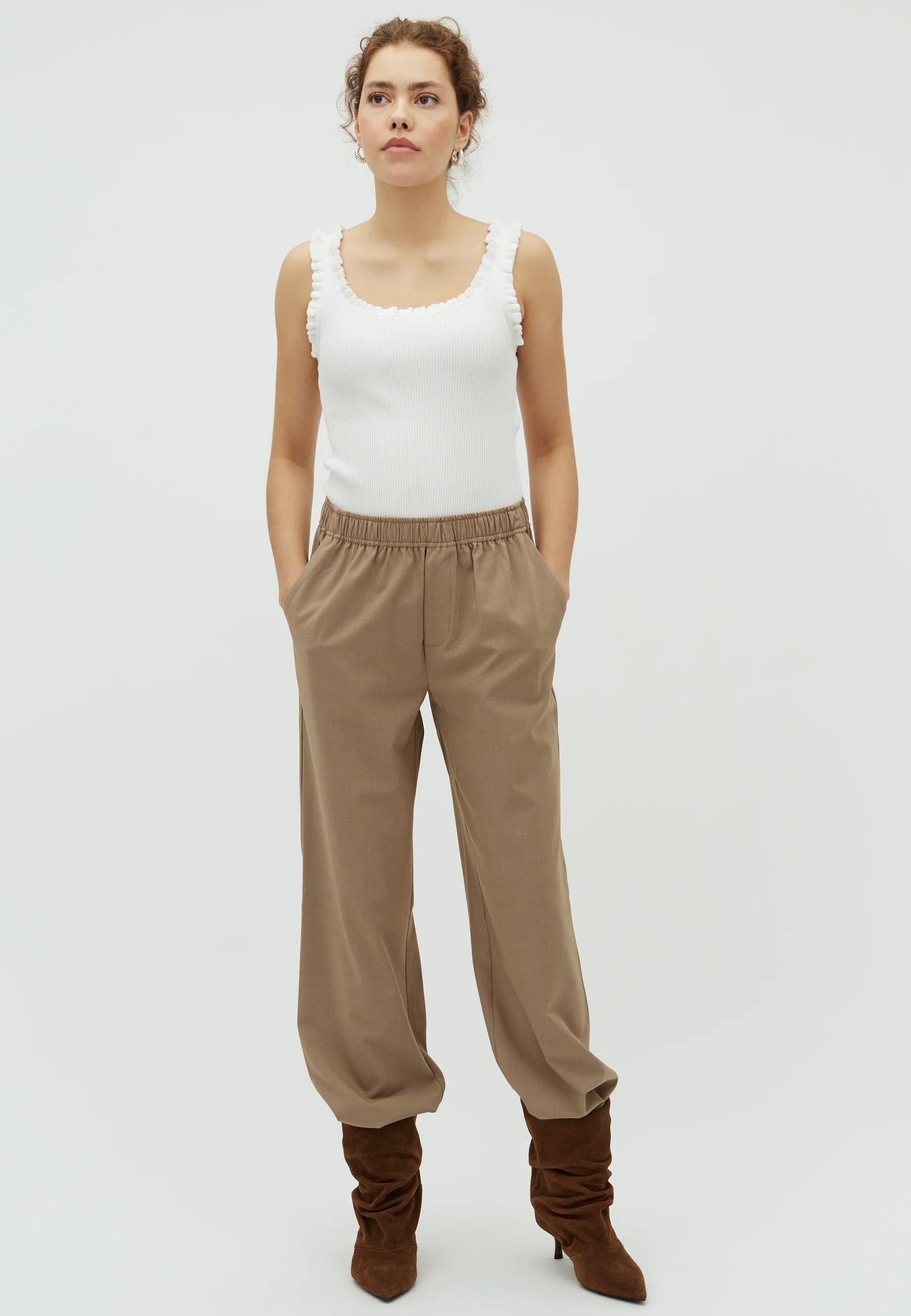 Axis-M Trousers - Timber Wolf Mel.
