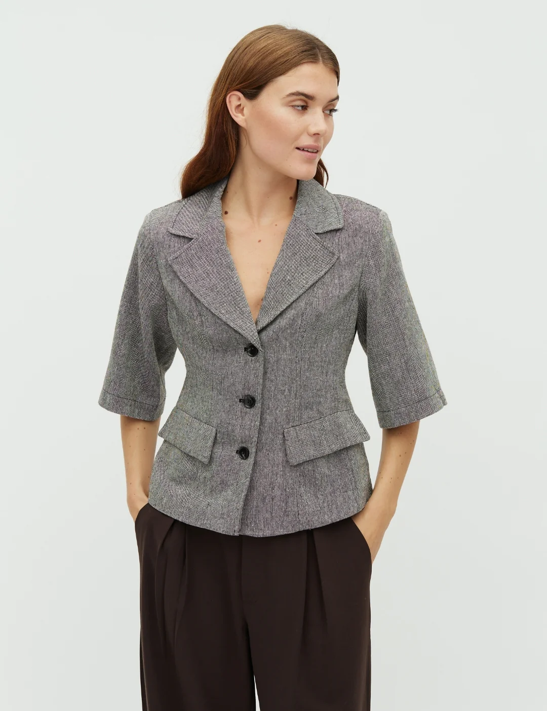 Babea-M Blazer - Salt And Pepper