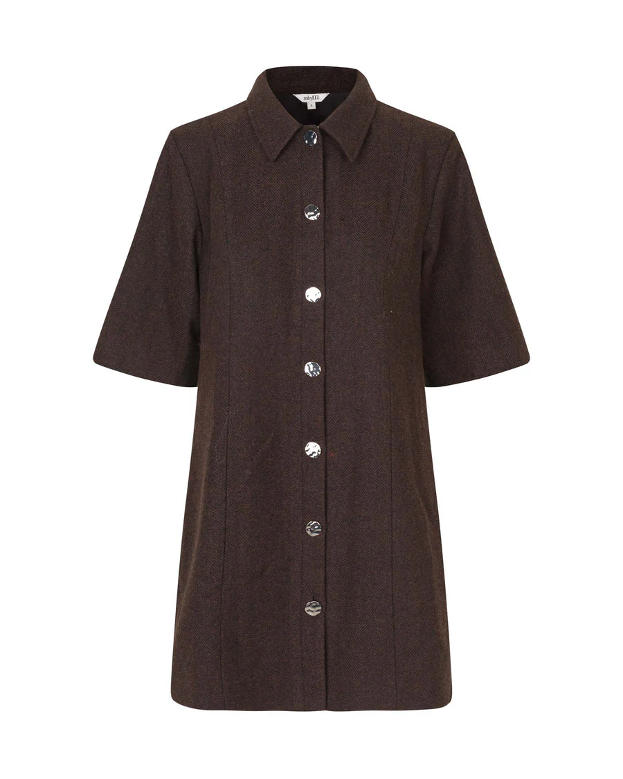 Bimalani-M Dress - Brown Black Twill - Image 4