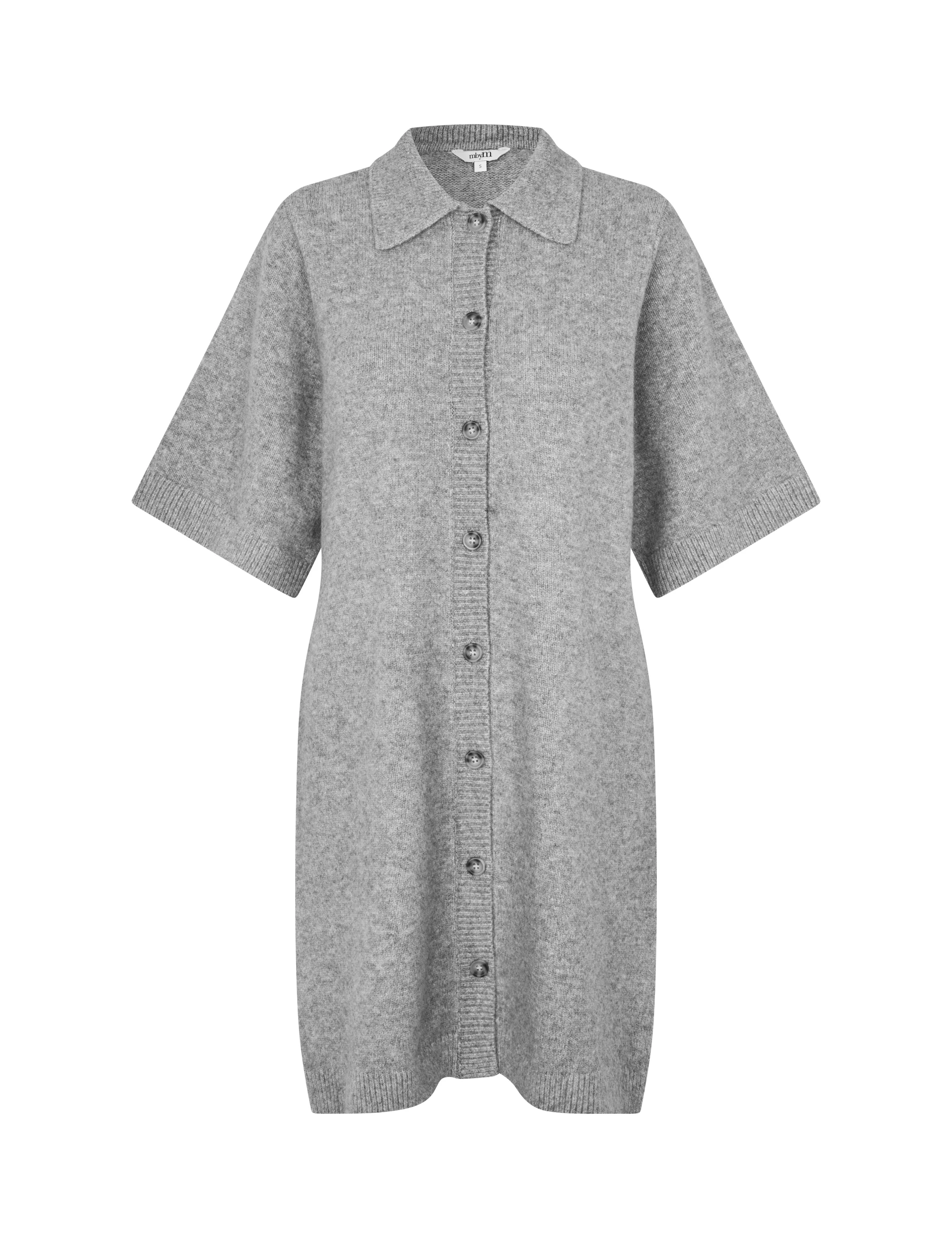 Biman-M Knit Dress - Medium Grey Melange - Image 4