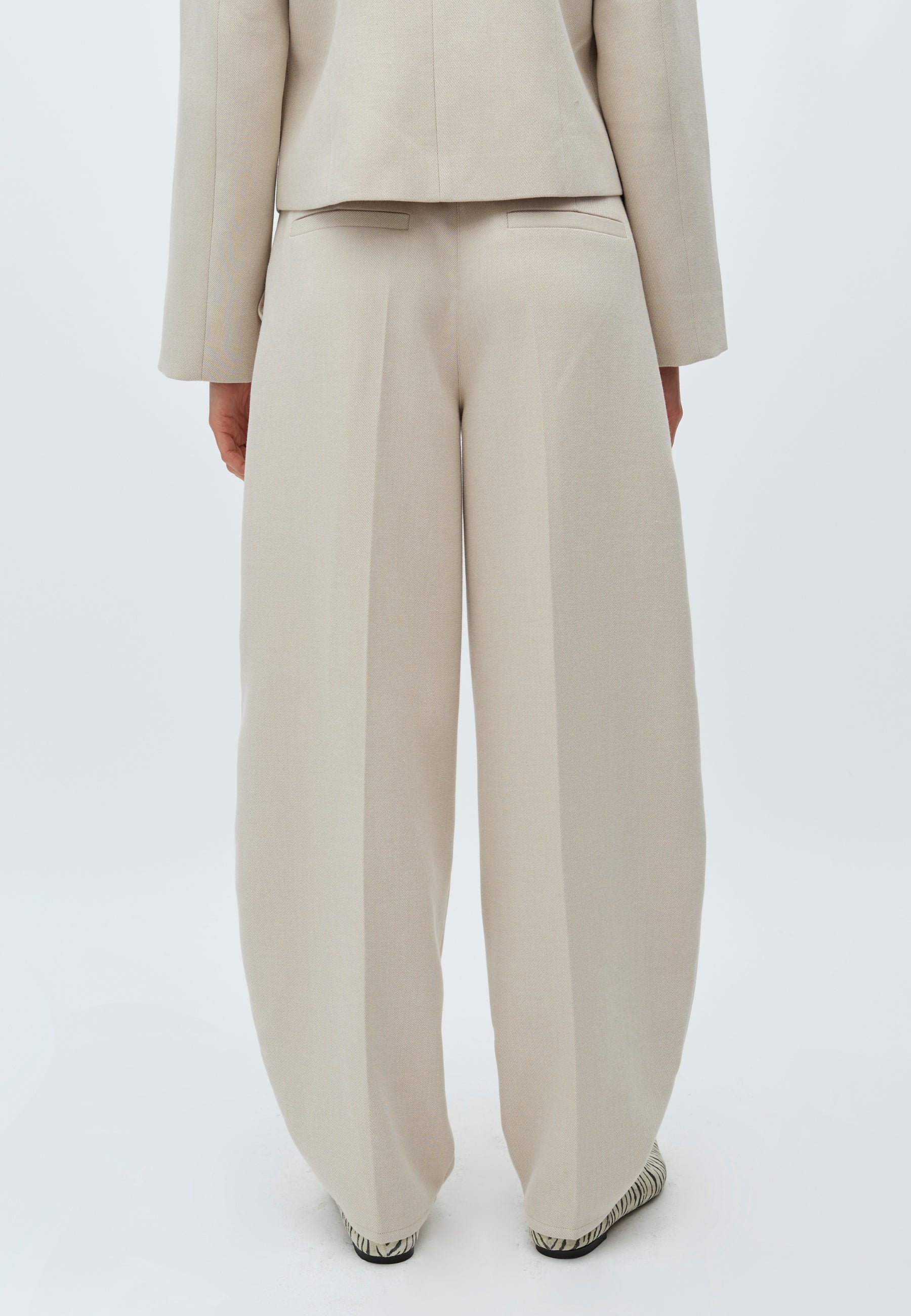 Bodil-M Trousers - Spring Brown Melange - Image 4