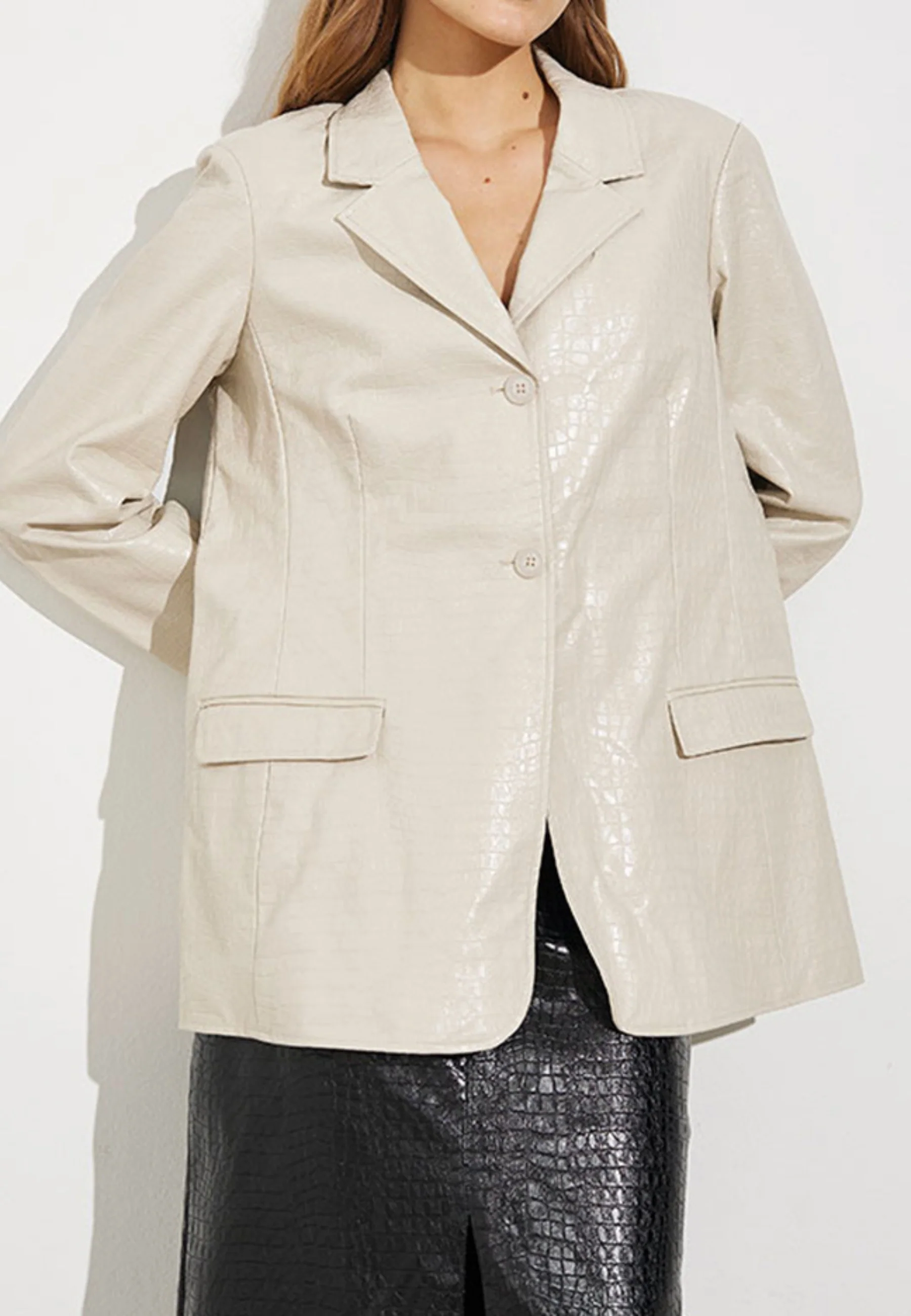Brenallo-M Blazer - Oyster - Image 2