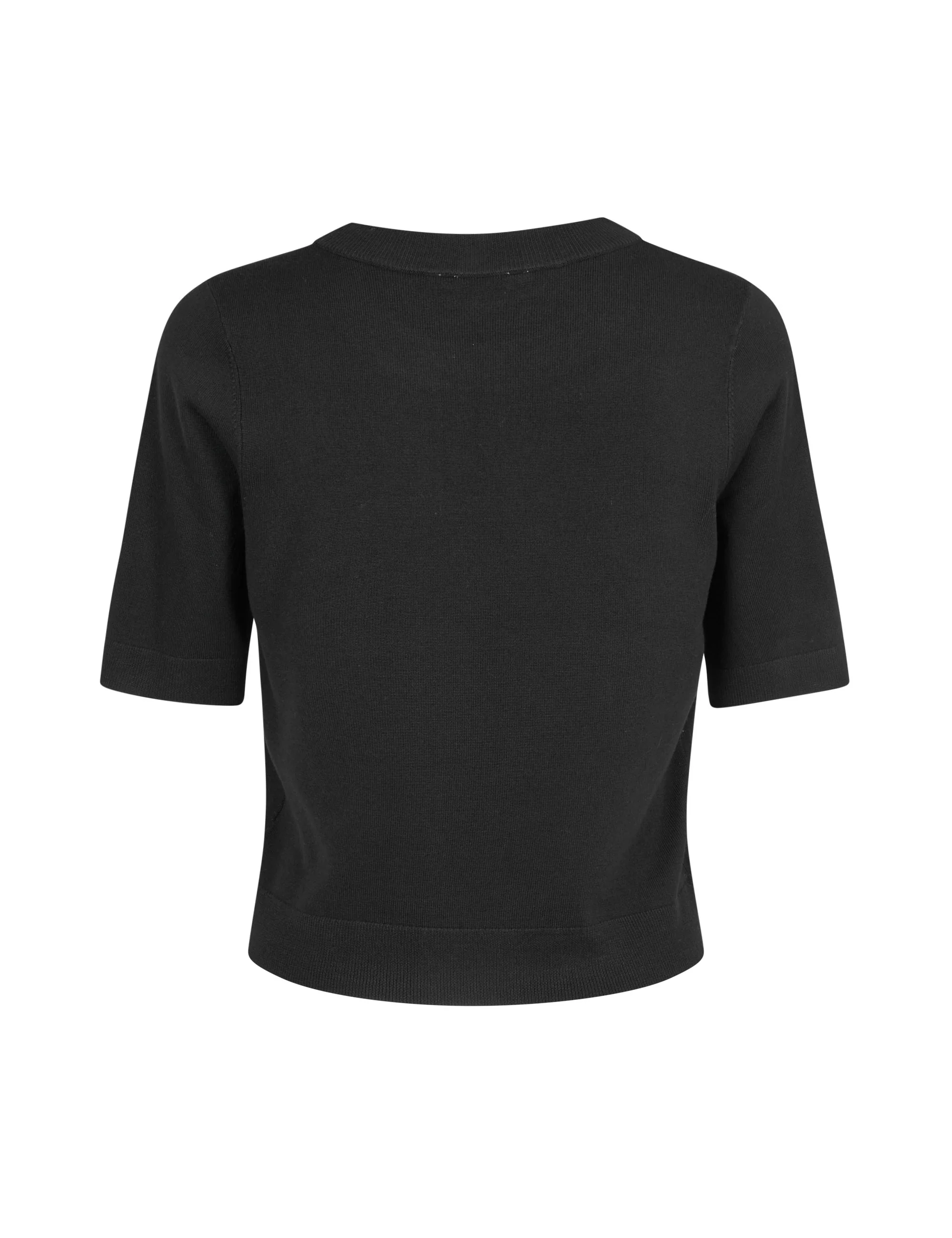 Carla-M Knit Blouse - Black - Image 2