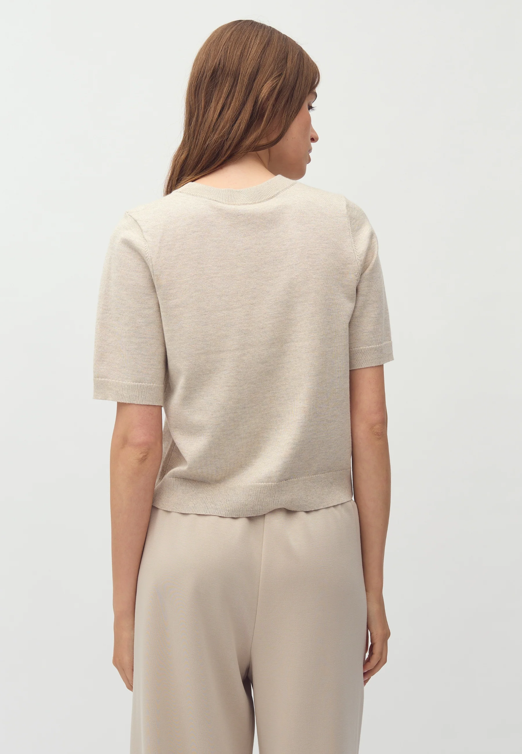 Carla-M Knit Blouse - Island Fossil Melange - Image 2