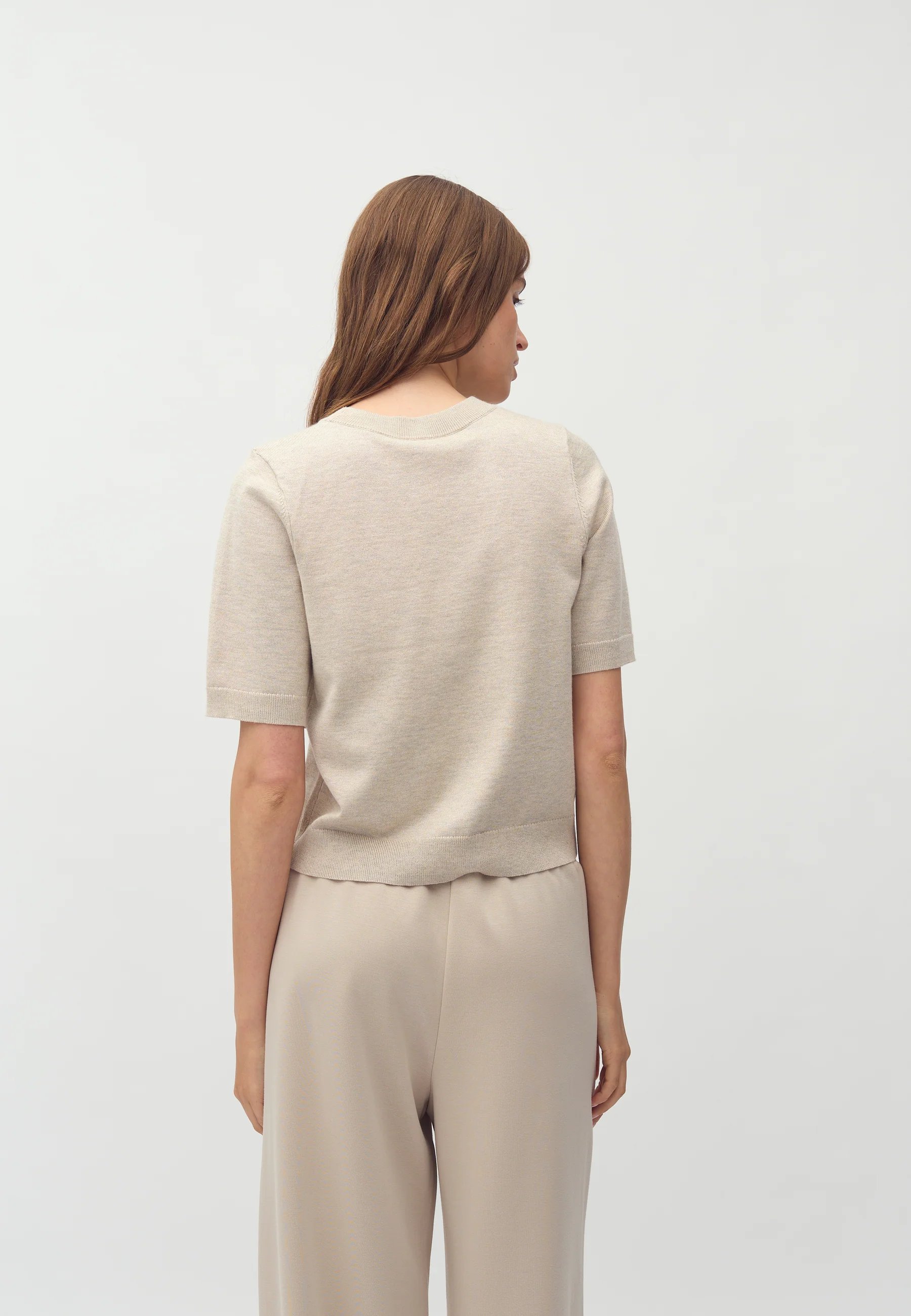 Carla-M Knit Blouse - Island Fossil Melange - Image 5