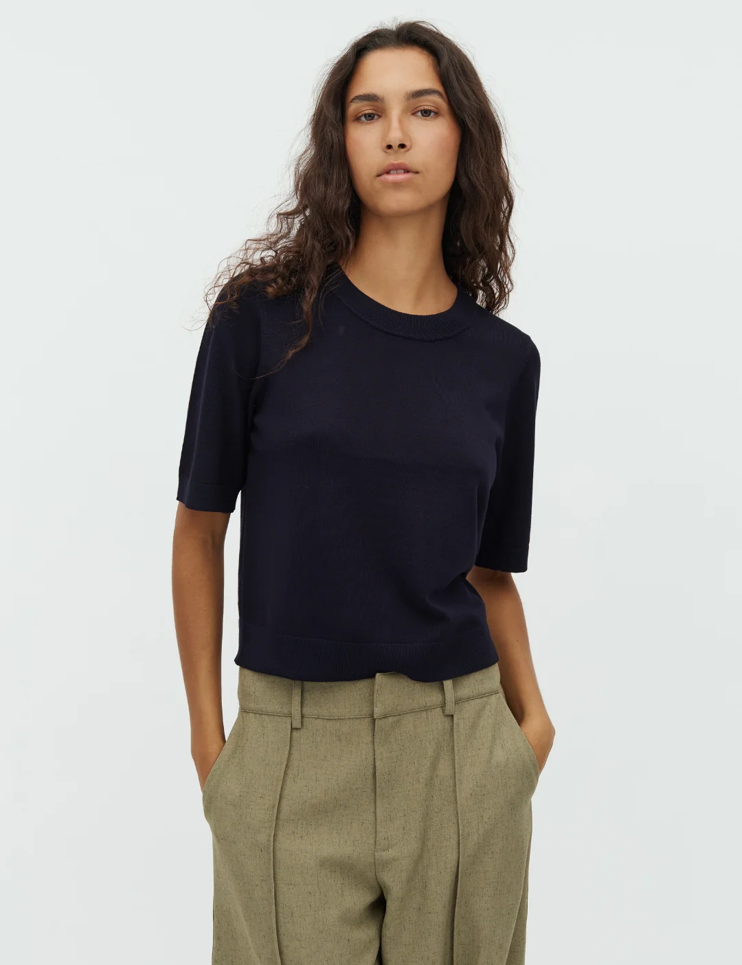 Carla-M Knit Blouse - Night Sky