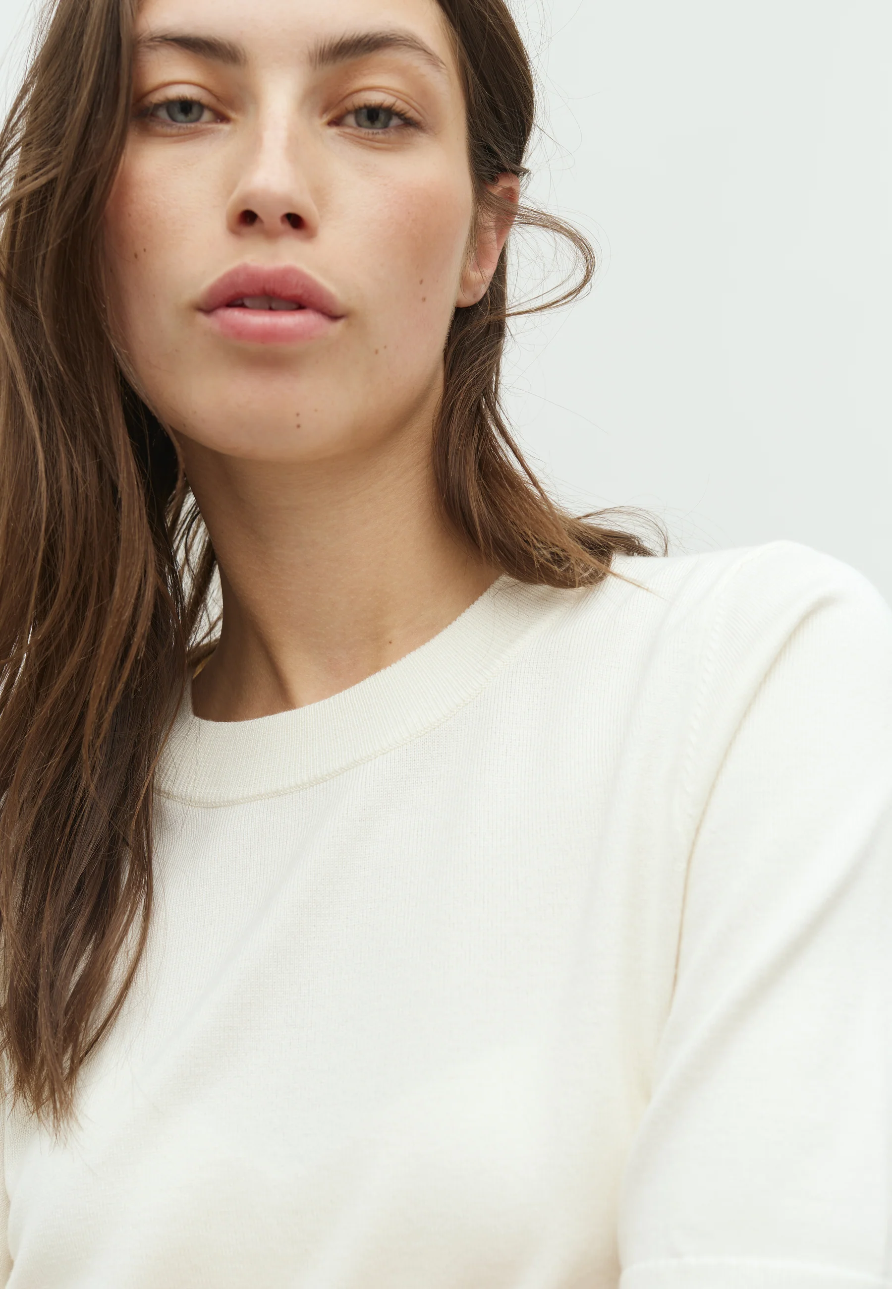 Carla-M Knit Blouse - Sugar - Image 2