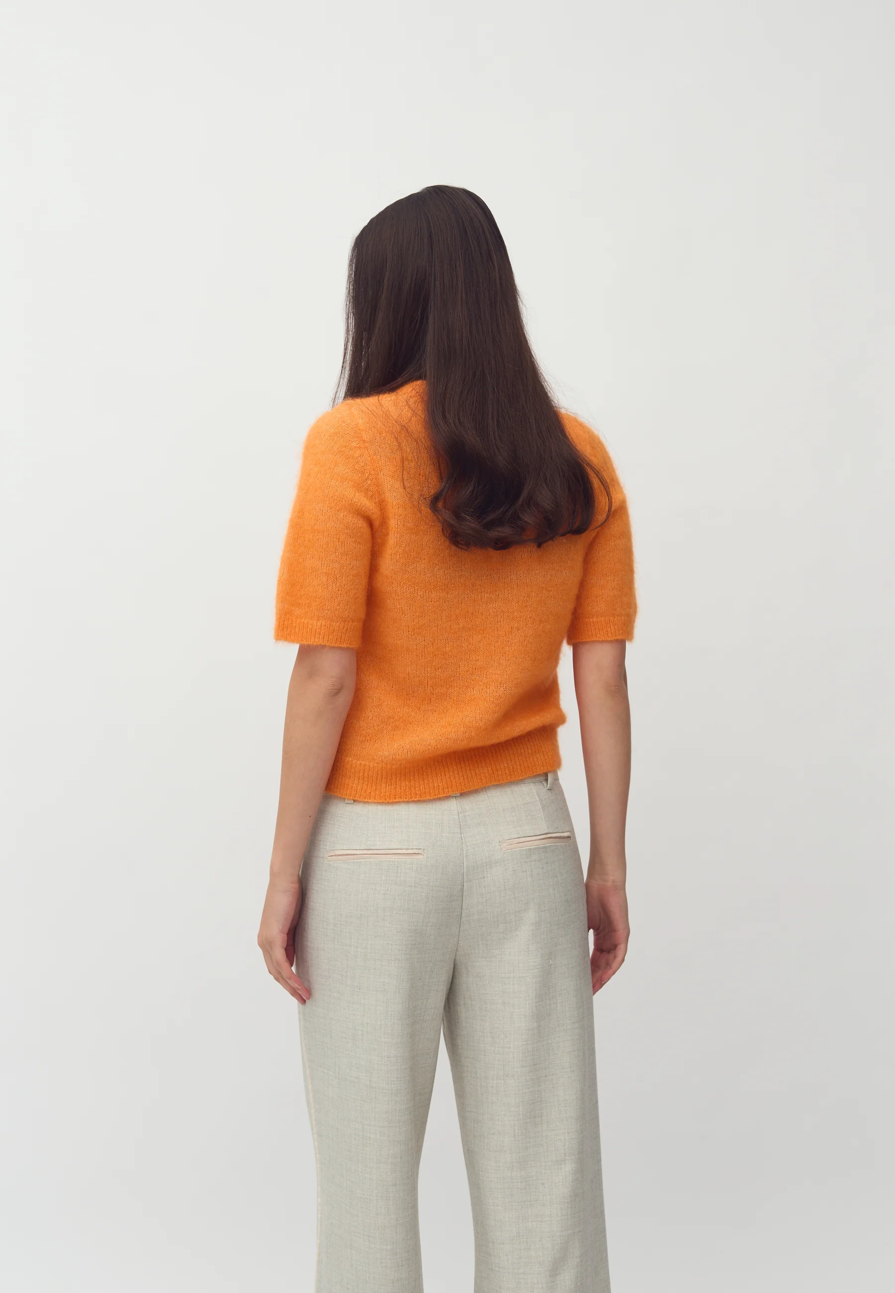 Carla-M Knit Sweater - Orange Peel - Image 4