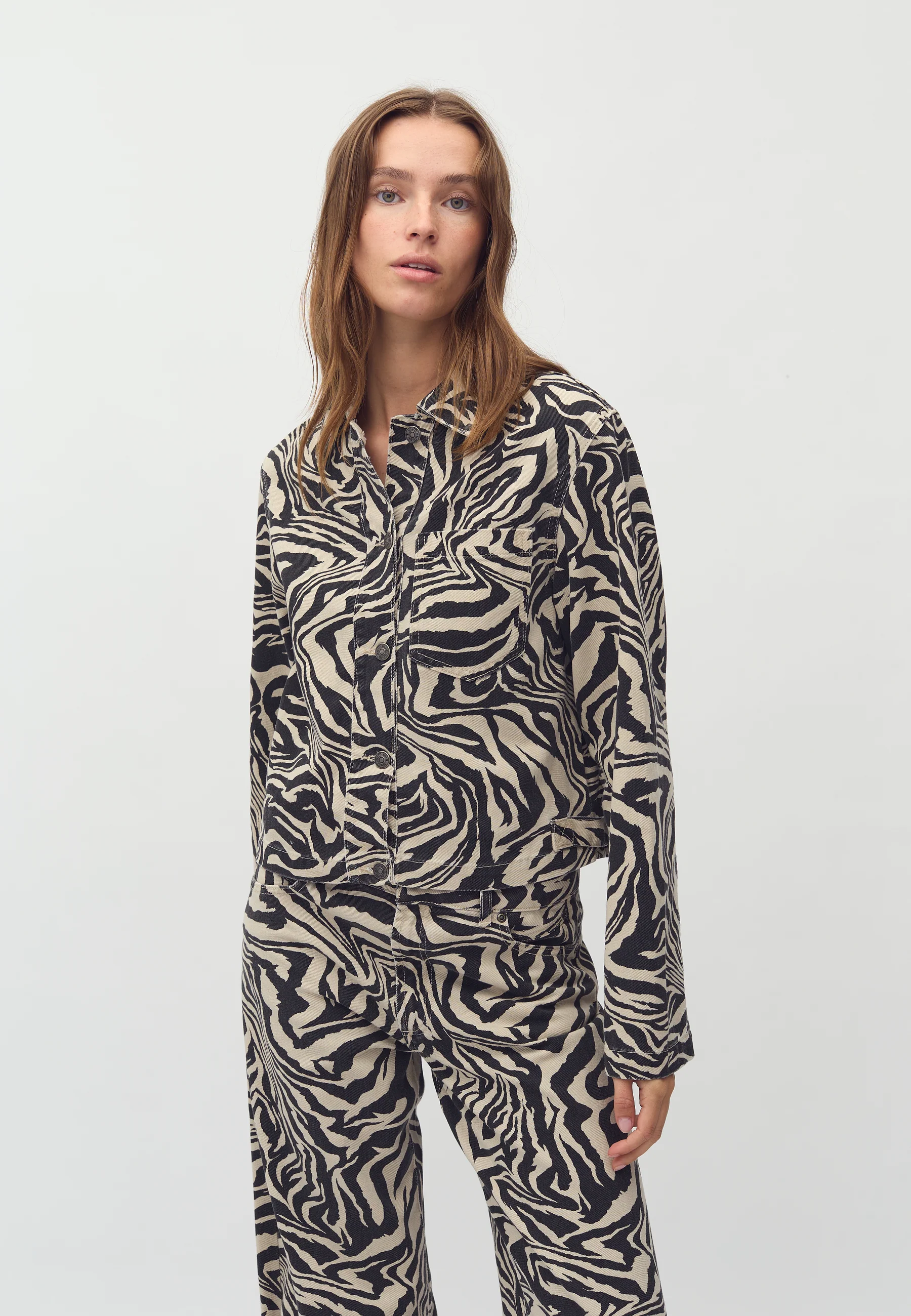 Cathalina-M Blazer Jacket - Zebriana Print