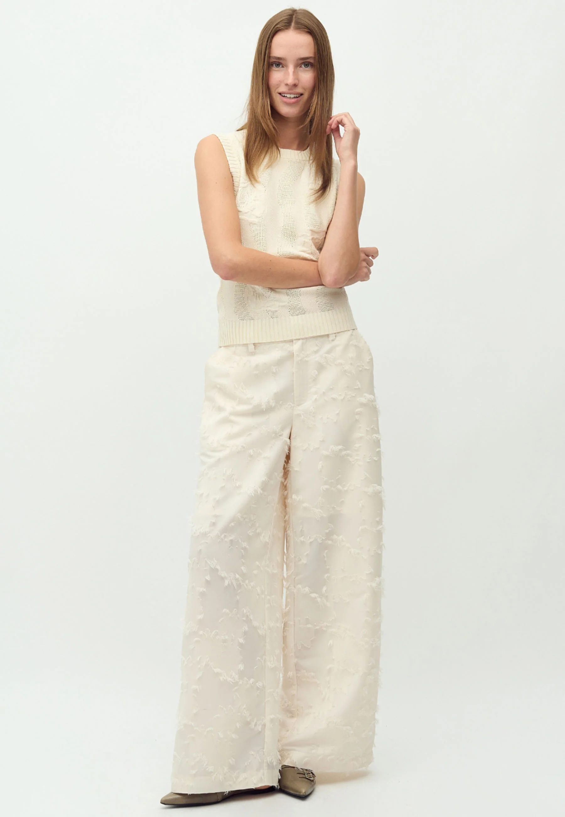 Cavia Long-M Trousers - Sugar