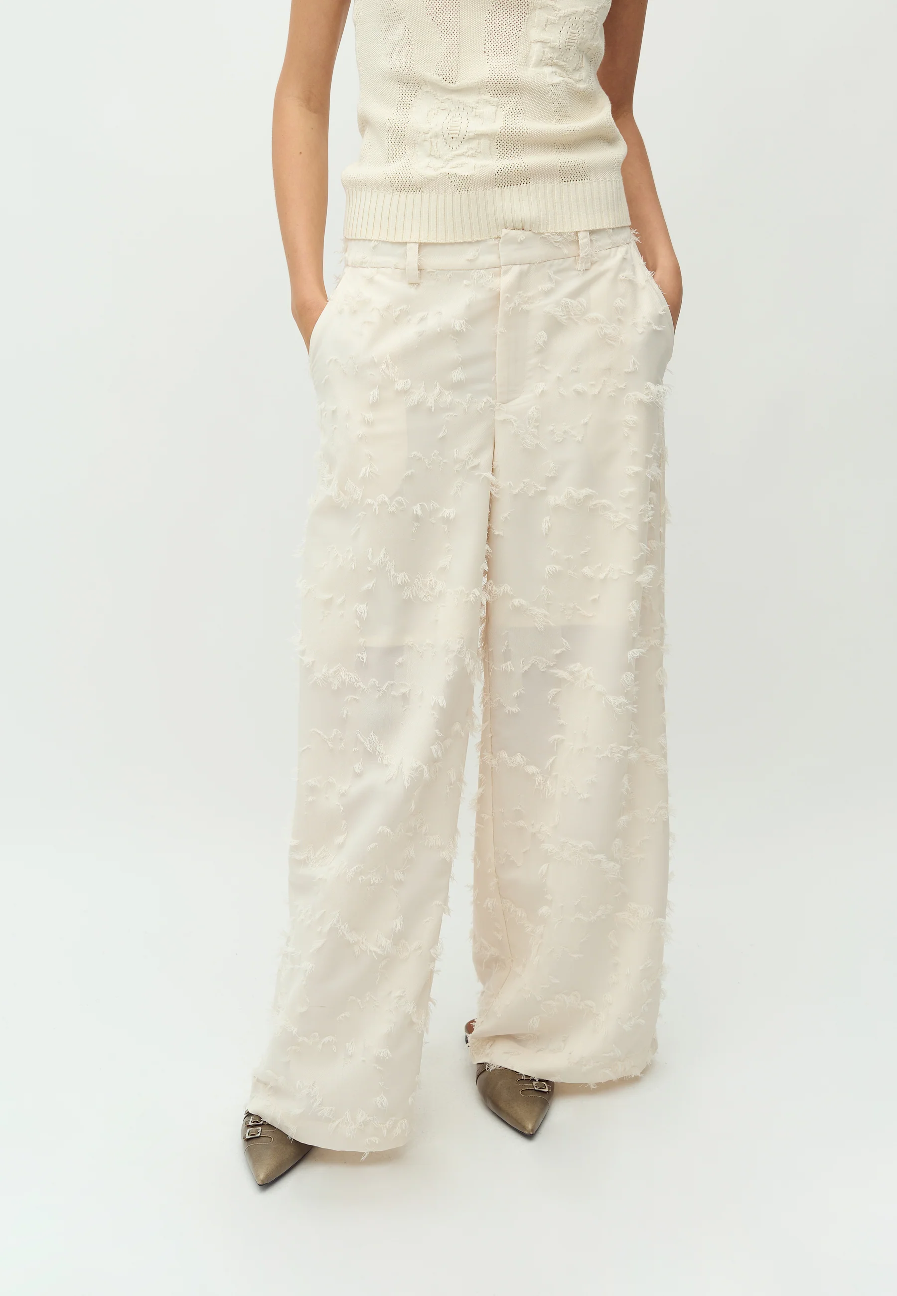 Cavia Long-M Trousers - Sugar - Image 3