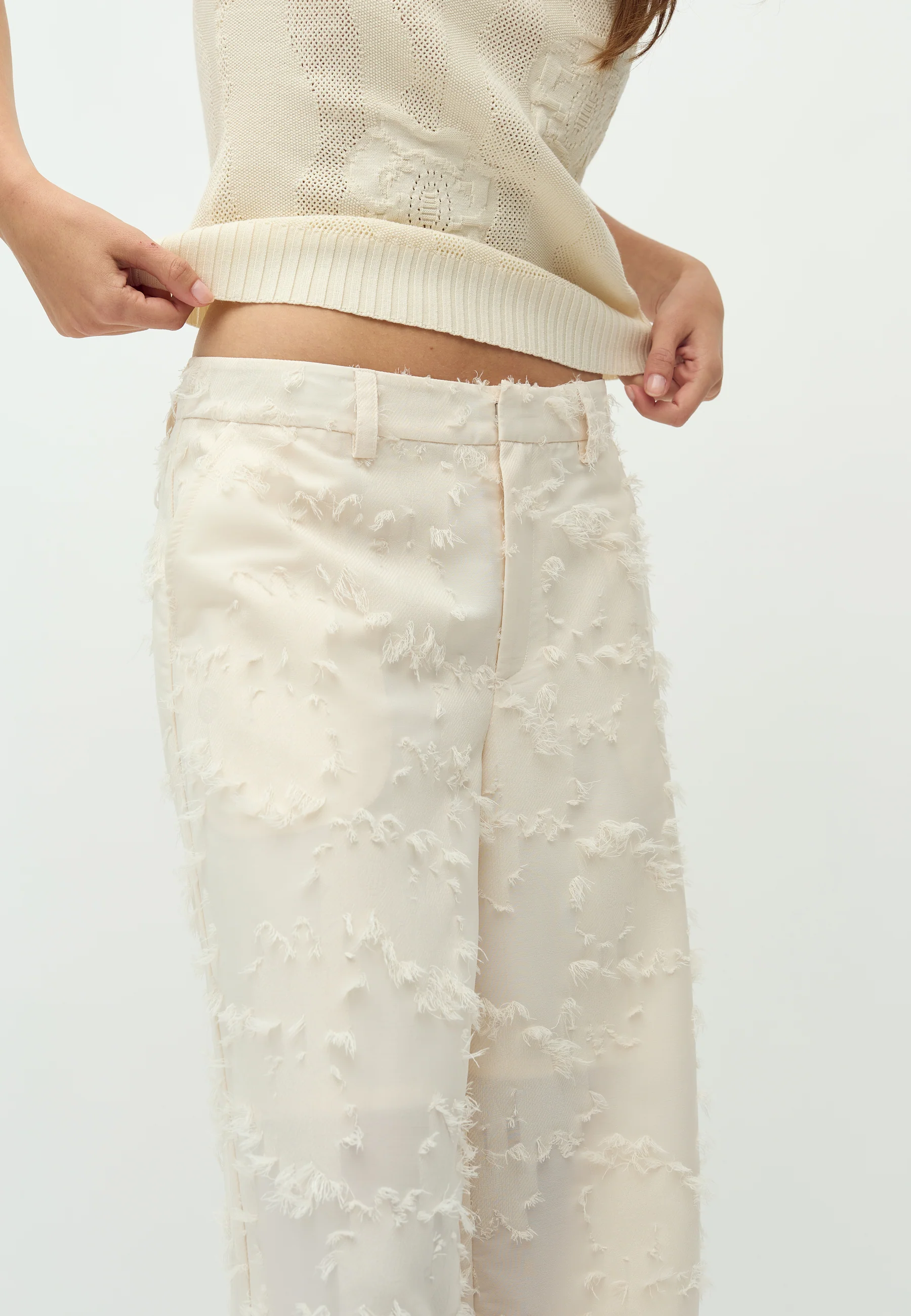 Cavia Long-M Trousers - Sugar - Image 5