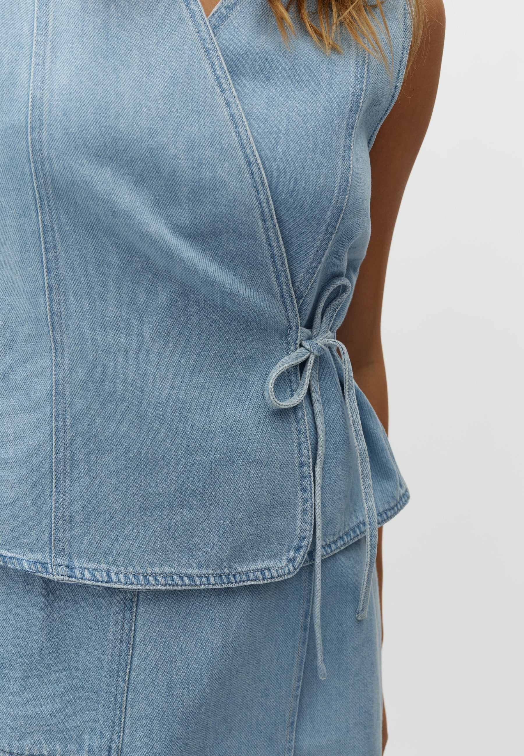 Cenaya SL-M Blouse Vest - Light Soft Wash - Image 3
