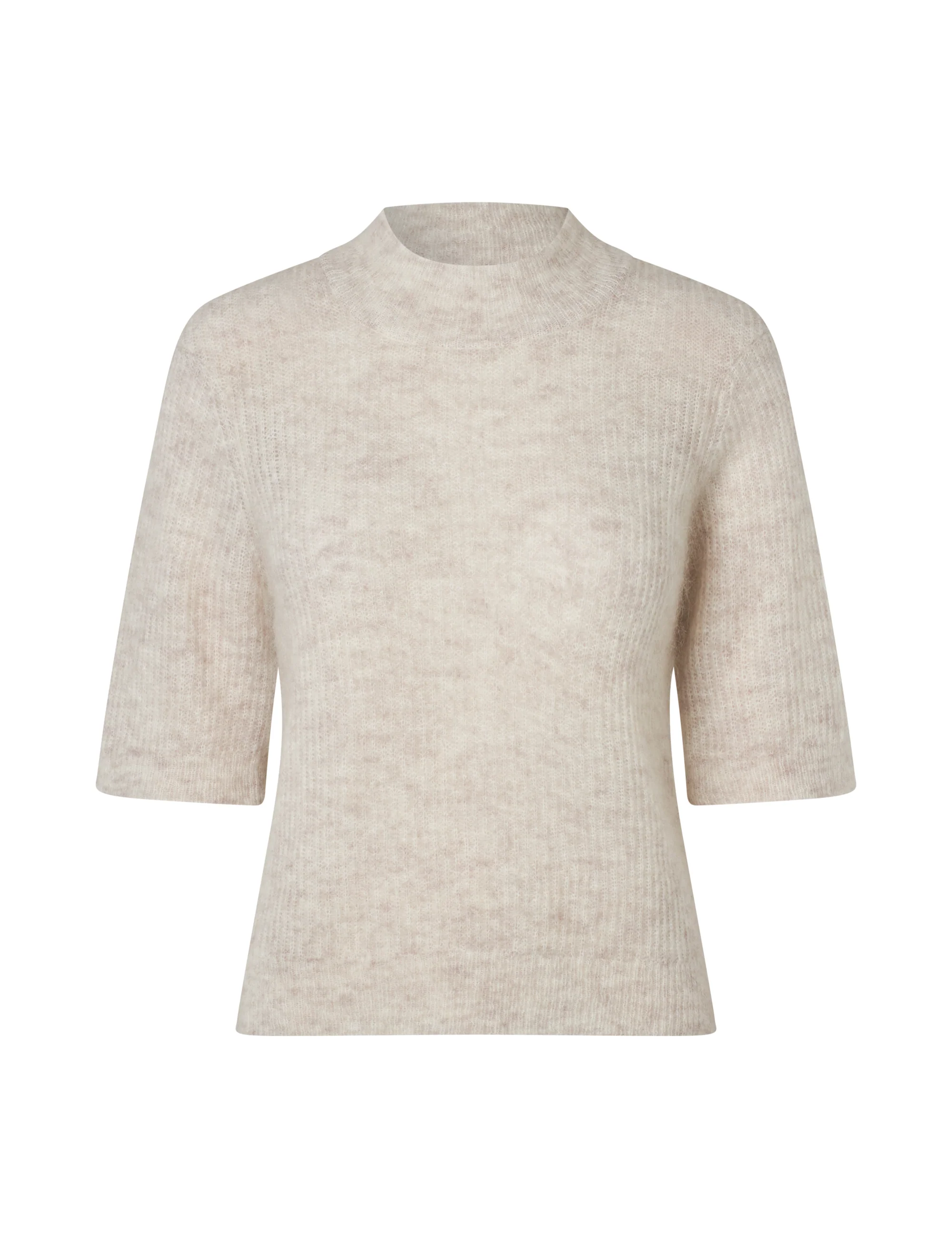 Clara Crew-M Sweater - Oat Melange - Image 5