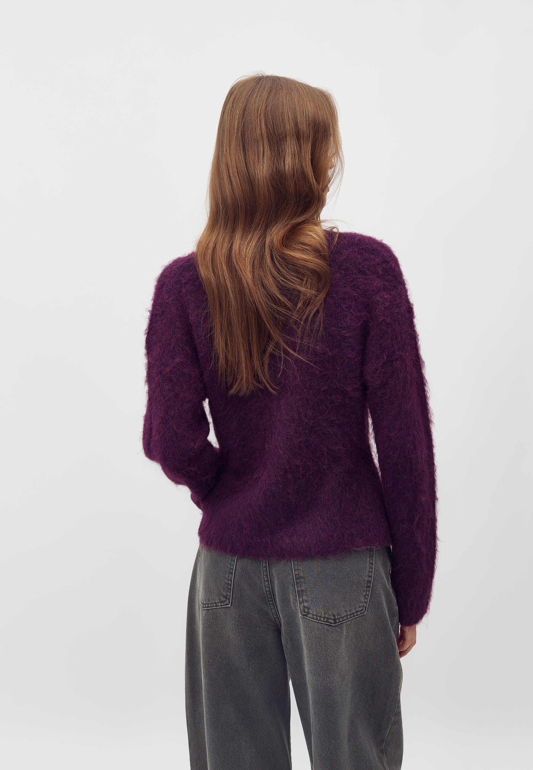 Conni-M Knit Sweater - Blackberry Wine - Image 3