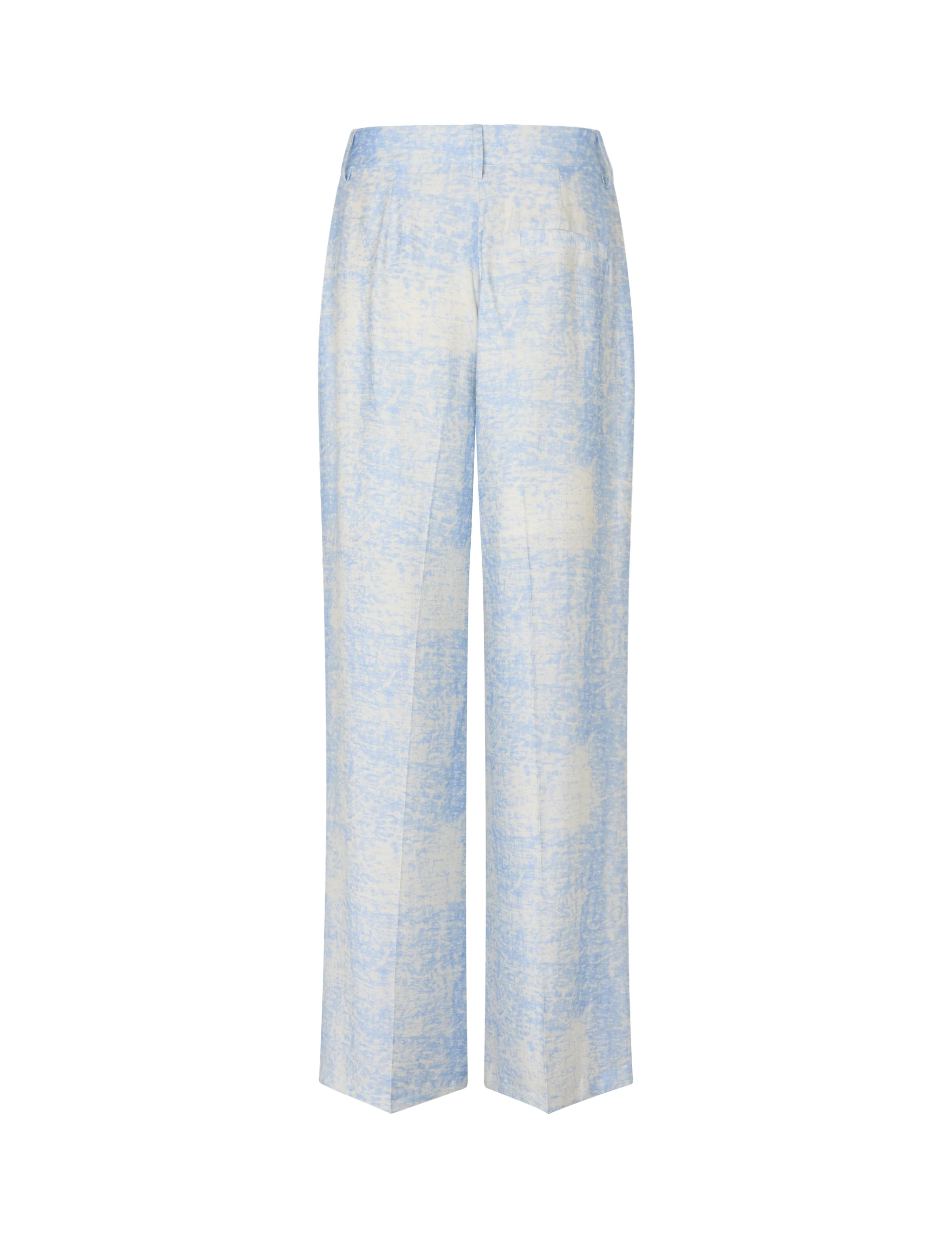 Cristiana Long-M Trousers - Blue Valana Print - Image 6