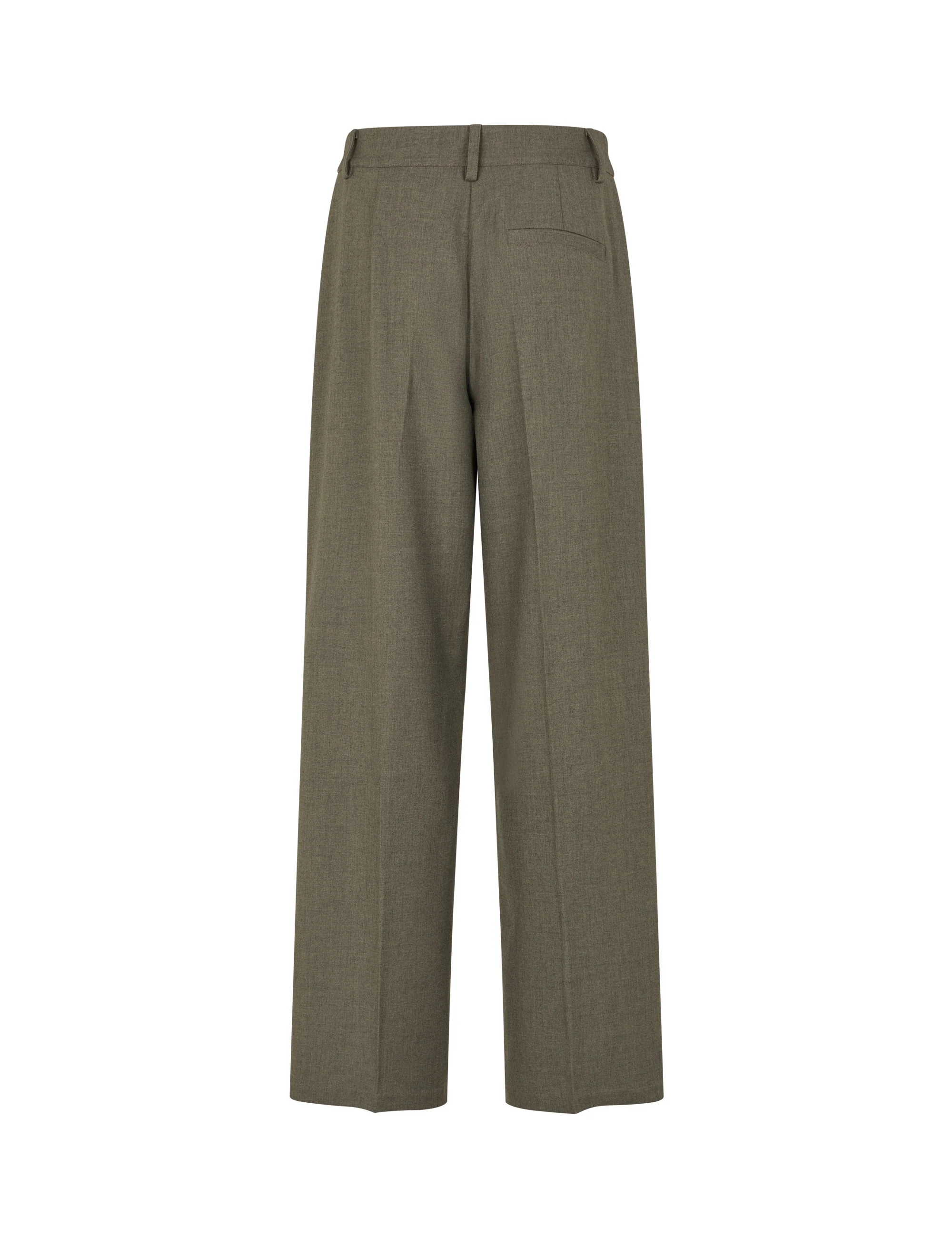 Cristiana Long-M Trousers - Deep Green Melange - Image 5
