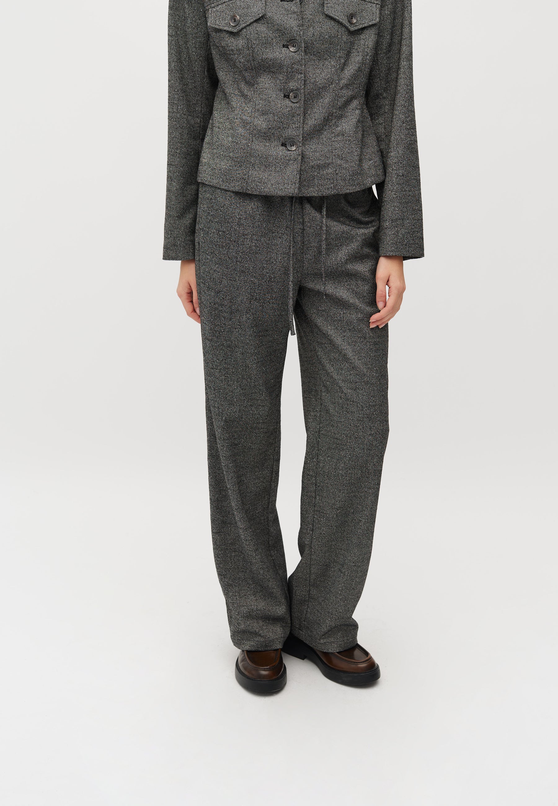 Cyril-M Trousers - Charcoal Melange - Image 2