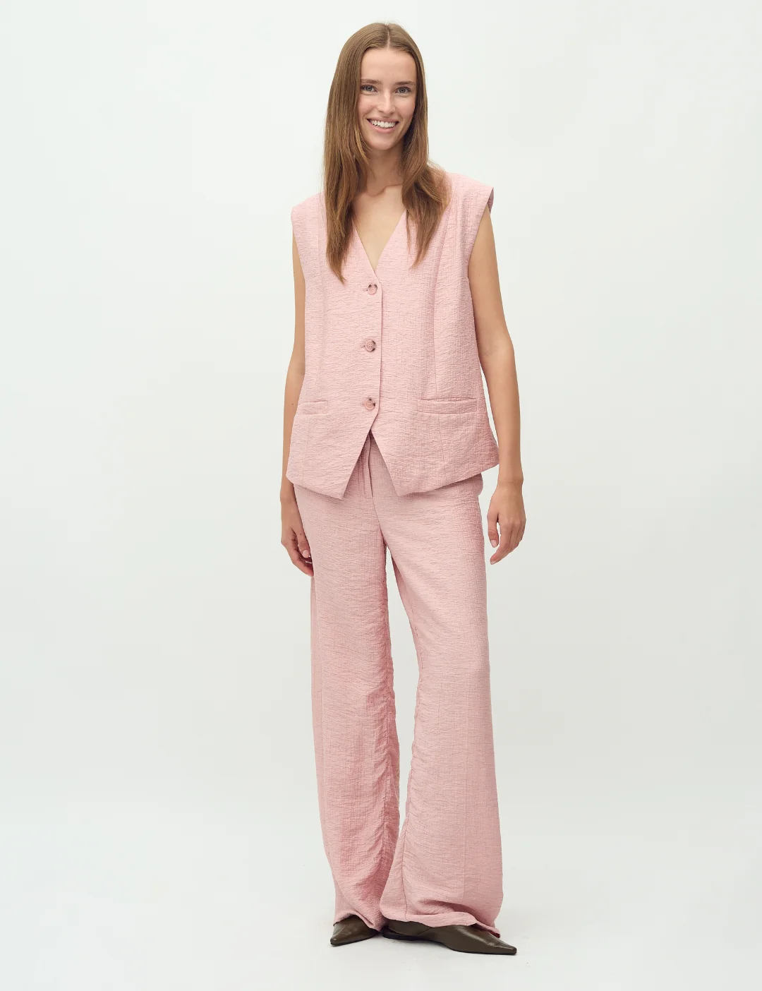 Dagma-M Trousers - Pink Melange