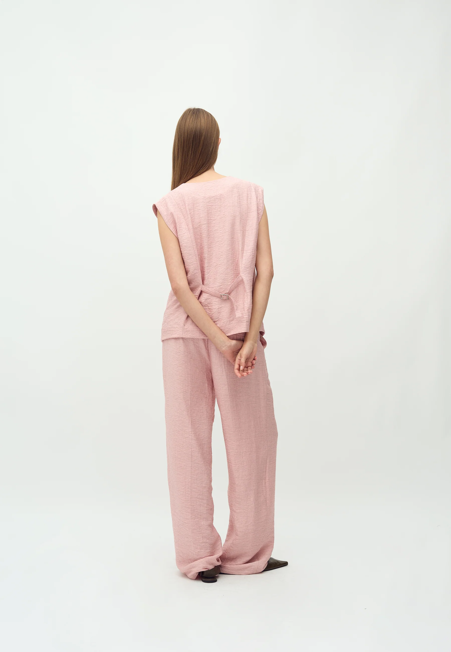 Dagma-M Trousers - Pink Melange - Image 2