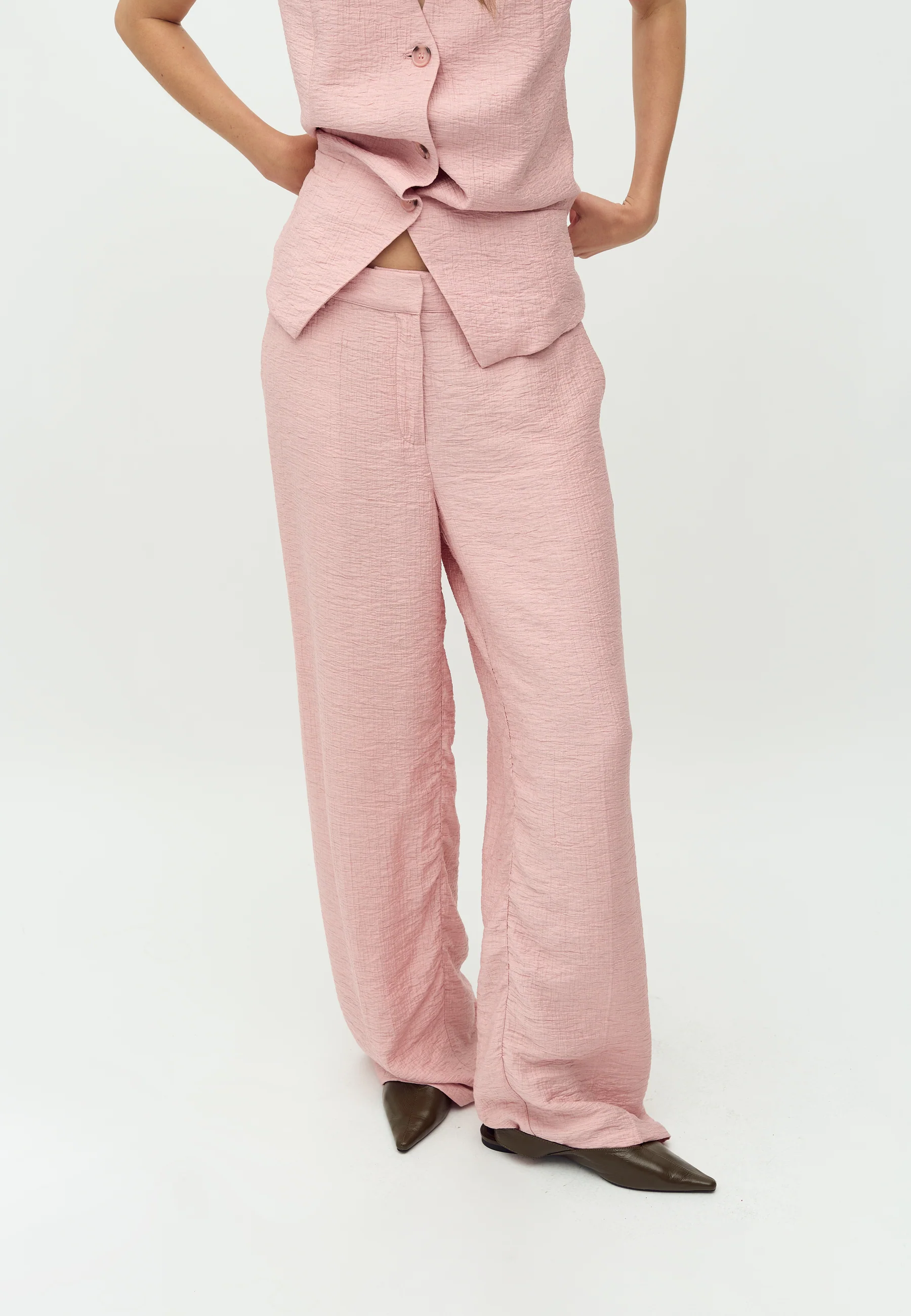 Dagma-M Trousers - Pink Melange - Image 3