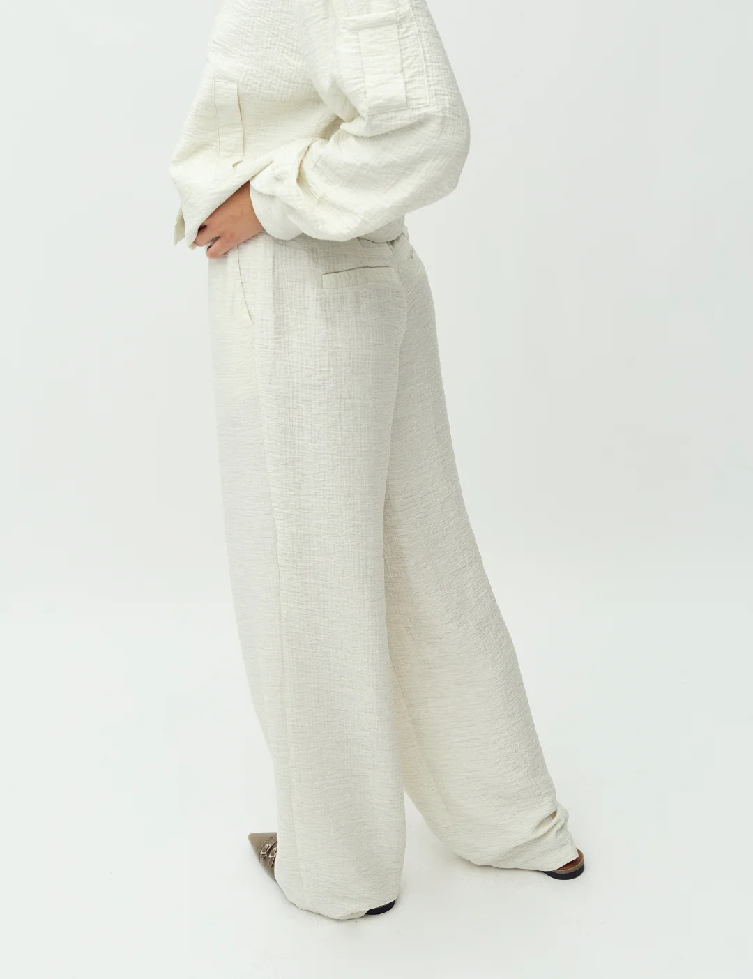 Dagma-M Trousers - Sugar Melange - Image 4