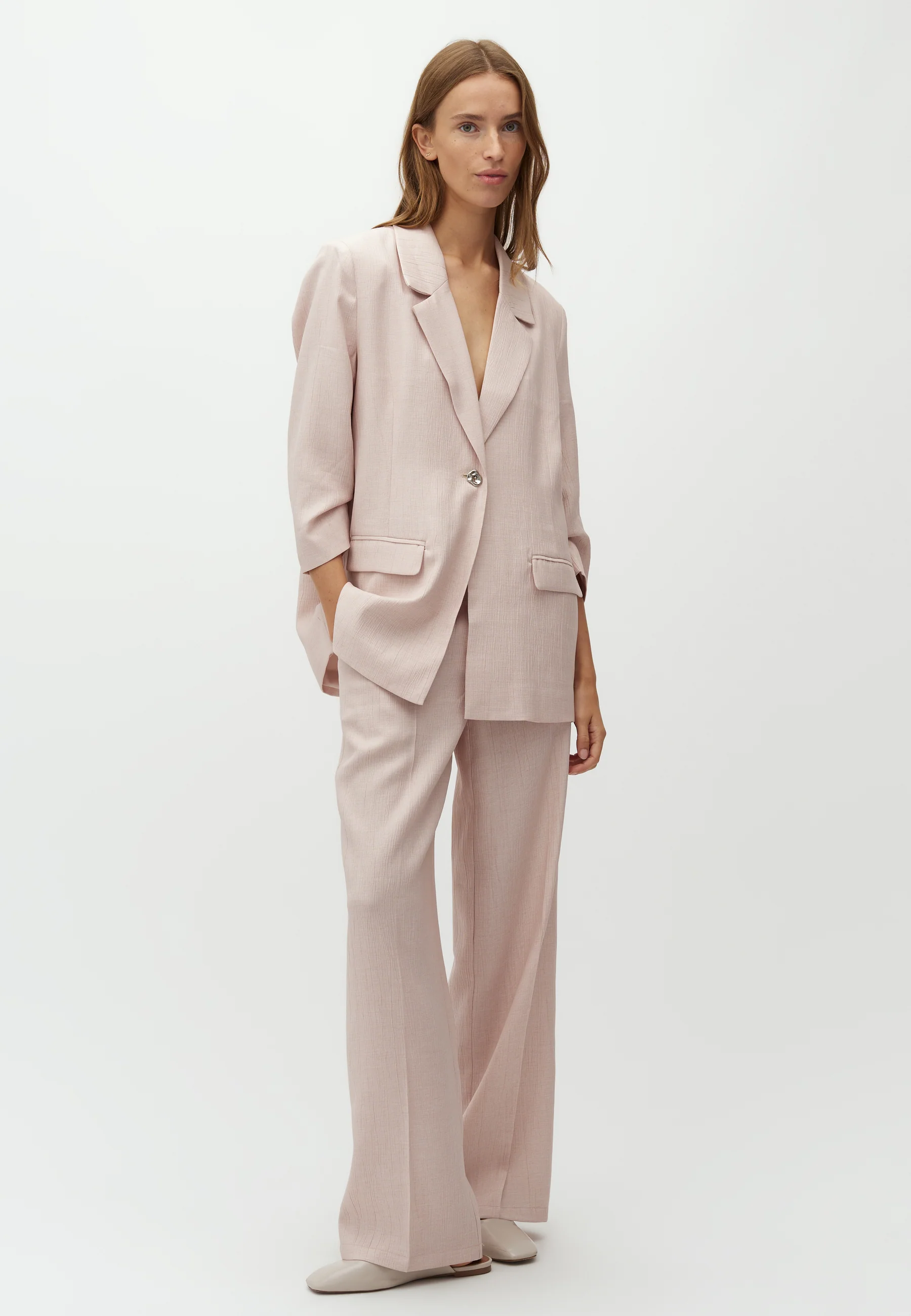 Dagnise-M Trousers - Rose Red Light Melange