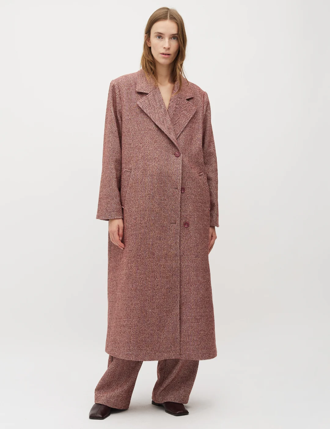 Dyani-M Coat - Fig Melange