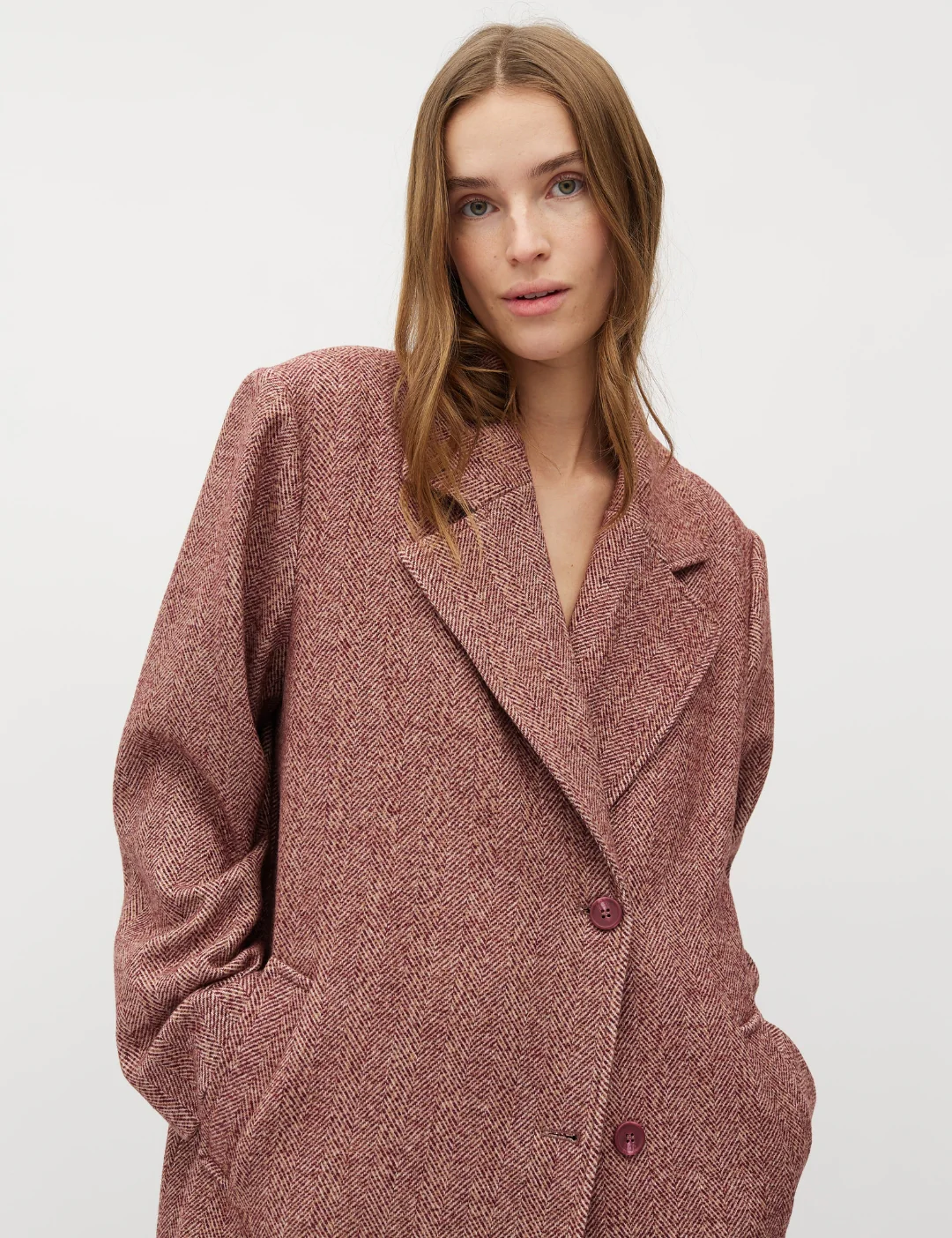 Dyani-M Coat - Fig Melange - Image 2