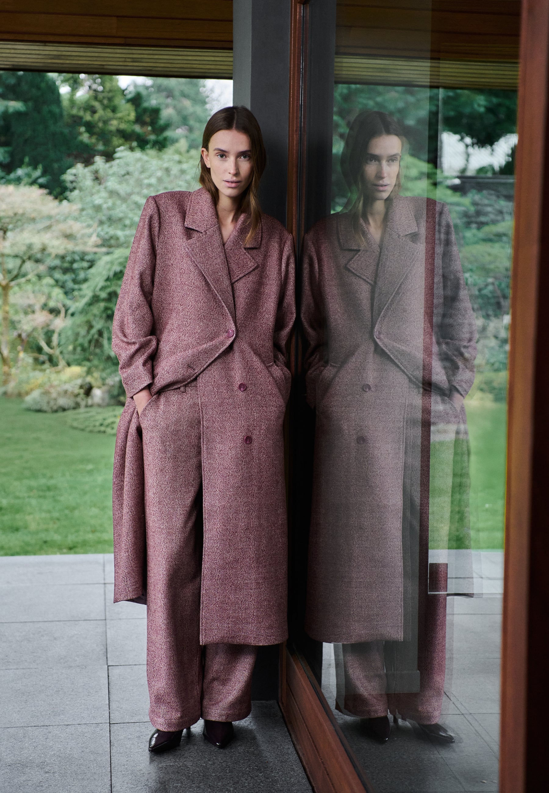 Dyani-M Coat - Fig Melange - Image 7
