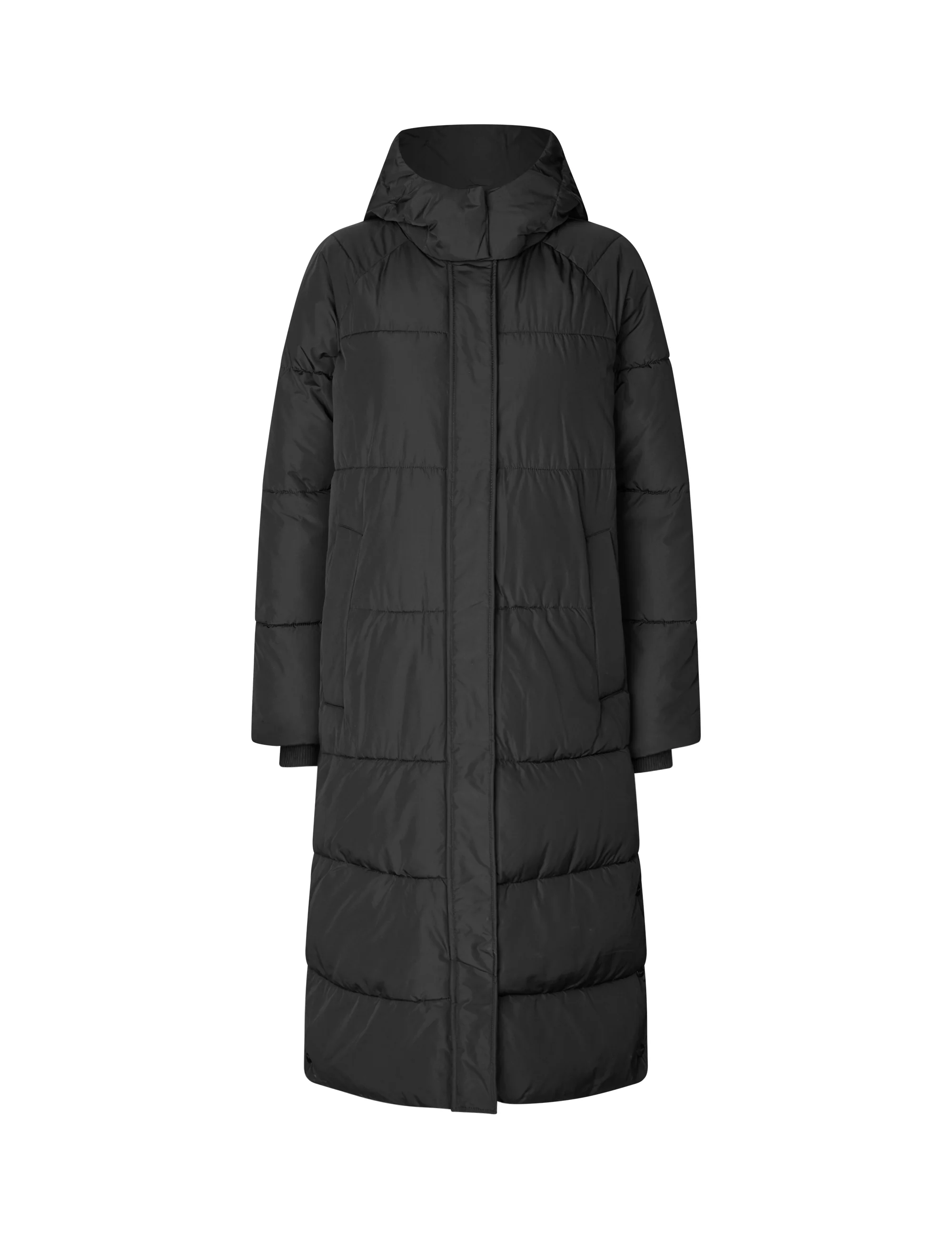Ela Slit Puffer Jacket - Black - Image 6
