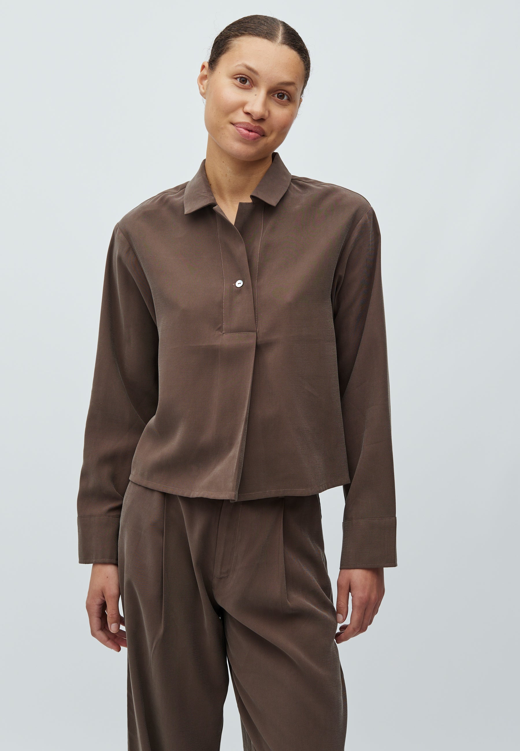 Elio-M Shirt - Chocolate Brown