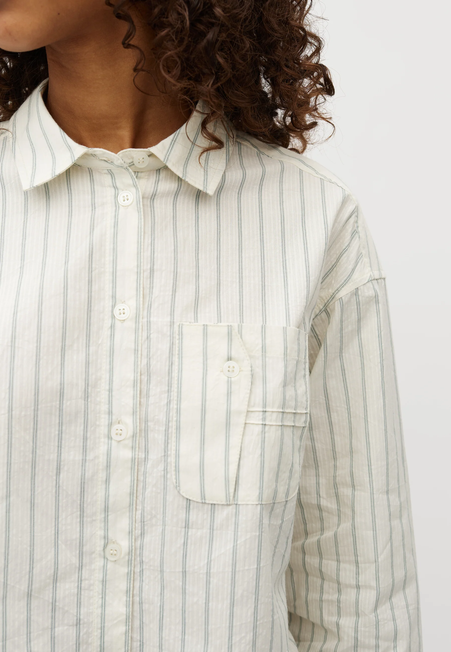 Emmelia-M Shirt - Maliva Placid Blue Stripe - Image 2