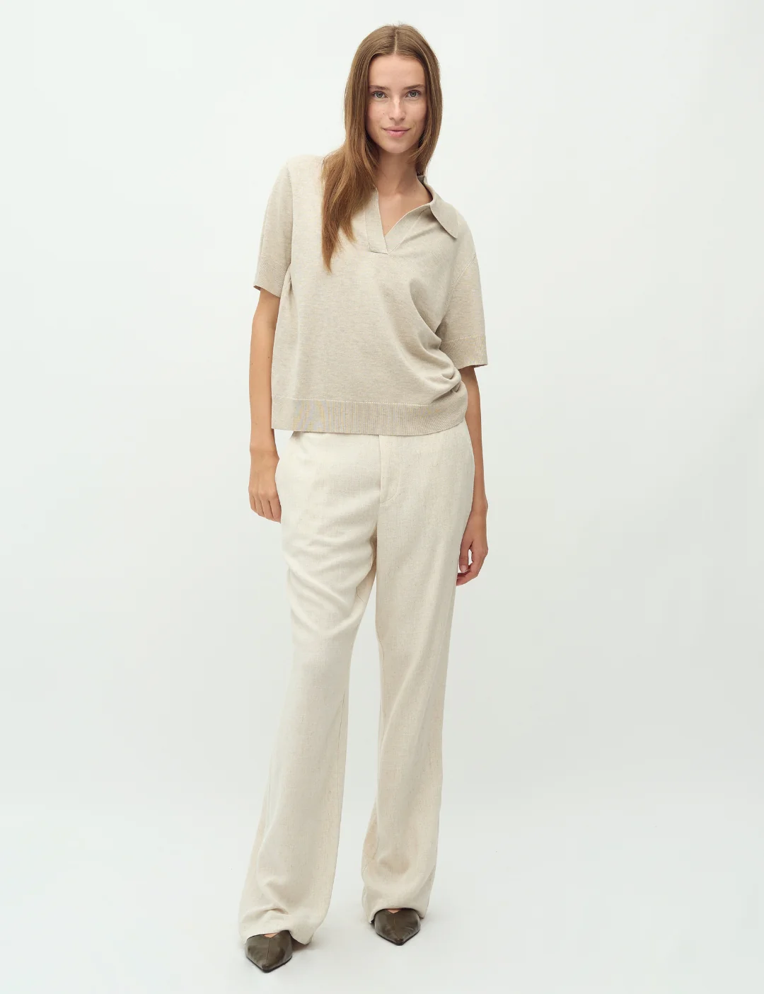 Emmett-M Trousers - Natural Beige